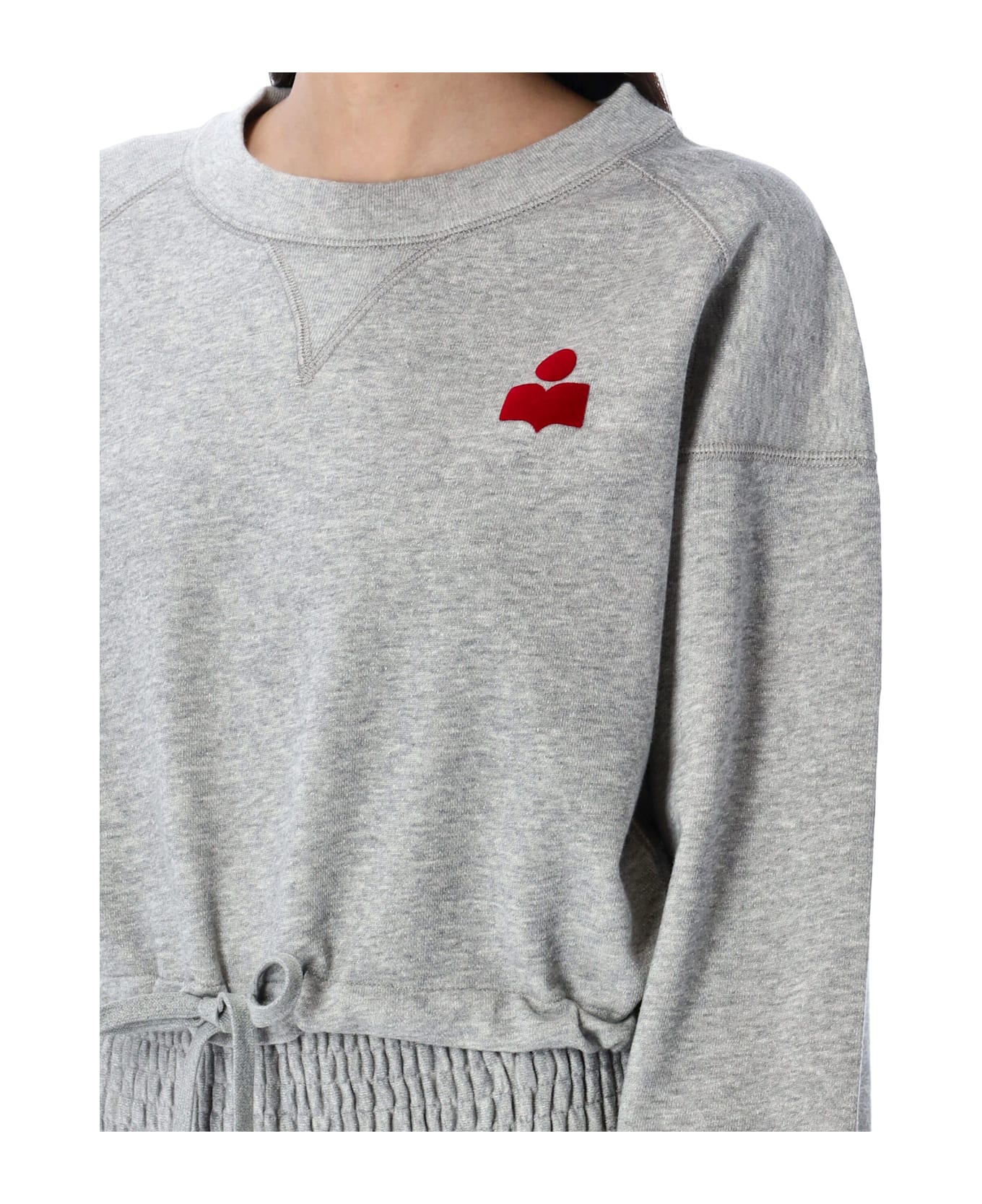 Marant Étoile Margo Cropped Hoodie - GREY
