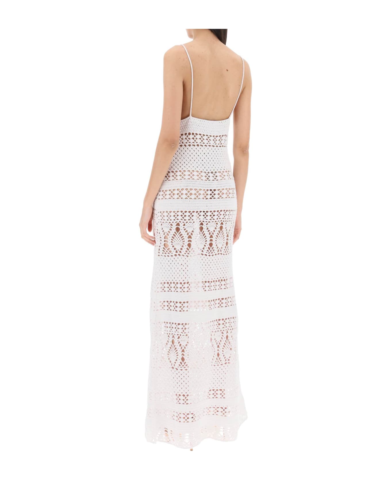 Dsquared2 Crochet Maxi Dress - WHITE (White) ワンピース＆ドレス