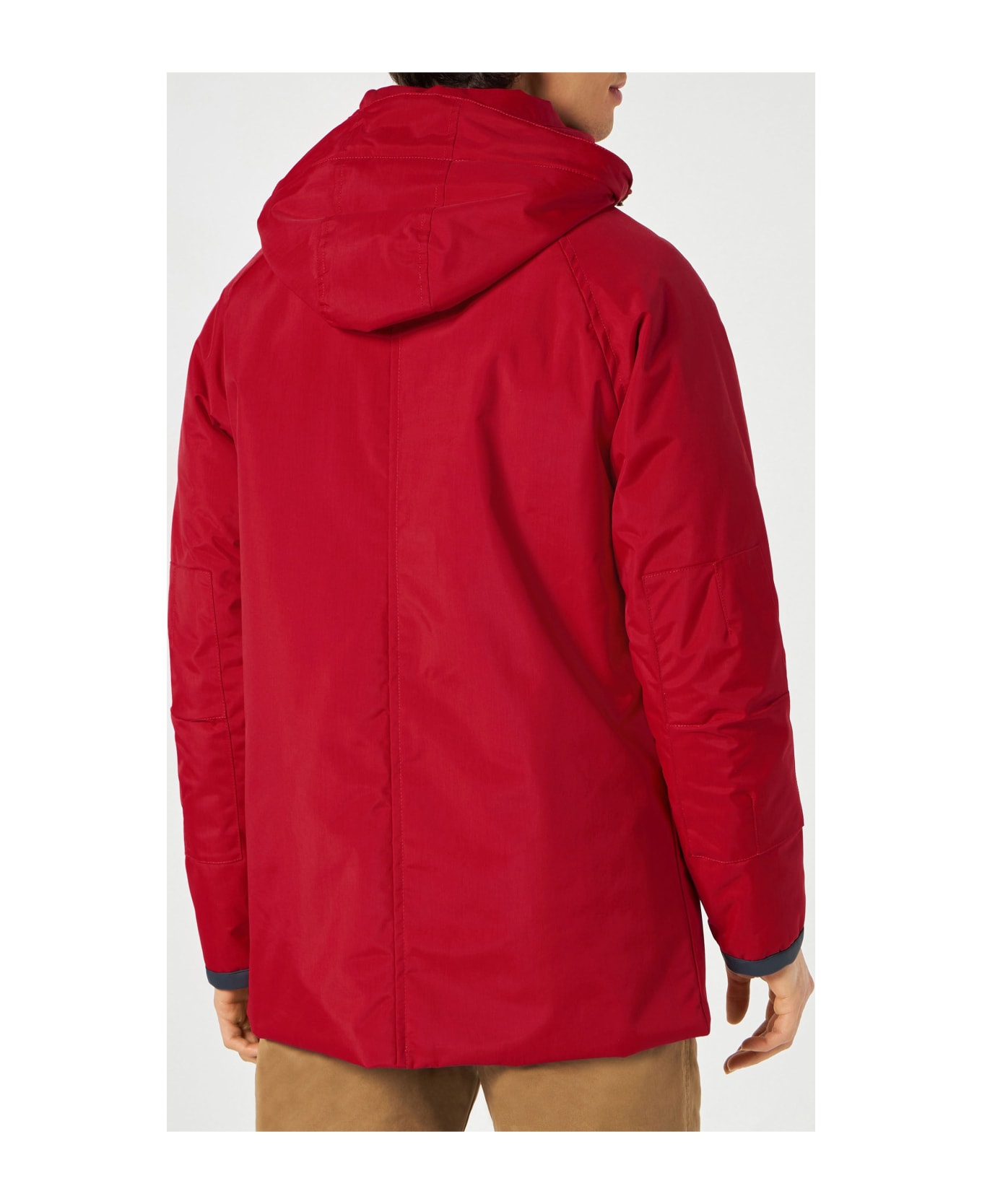 MC2 Saint Barth Man Hooded Red Voyager Parka Jacket - RED