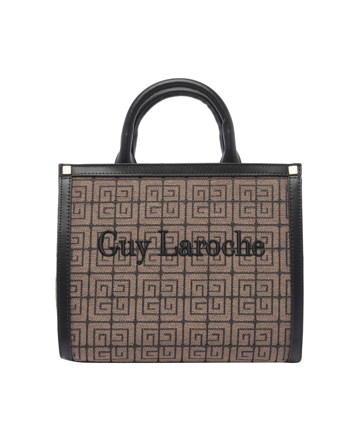 Guy Laroche Logo Hand Bag - Brown