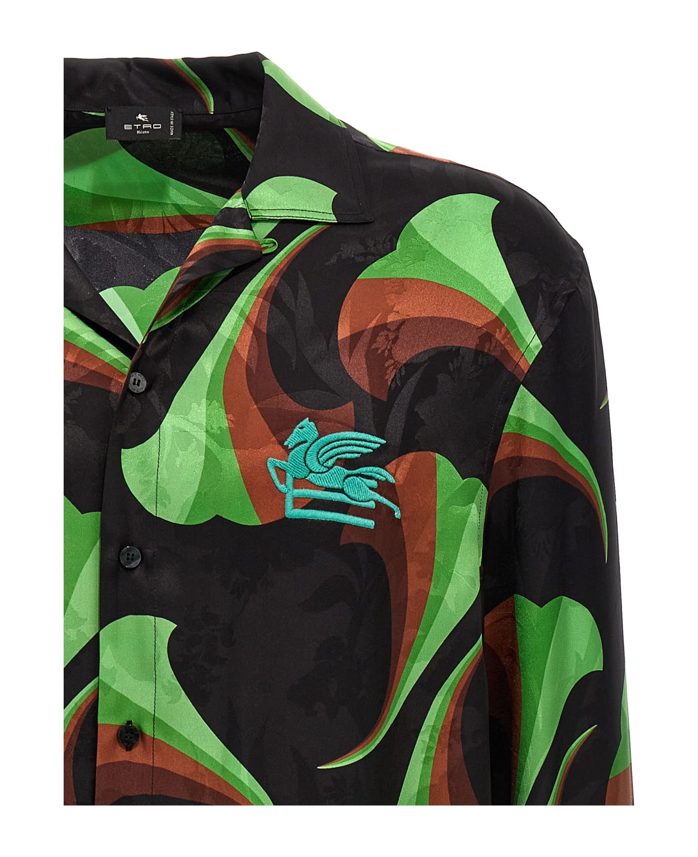 Etro Logo Embroidery Pattern Shirt - Multicolor