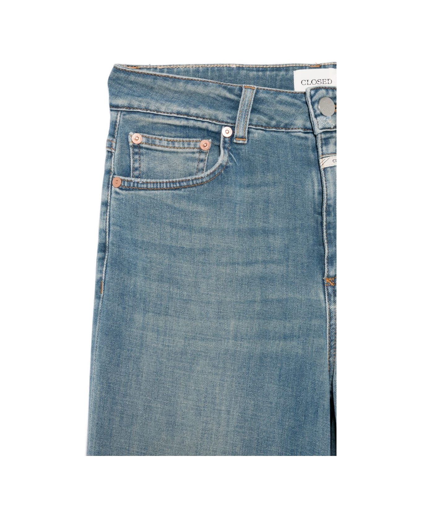 Closed Glow Up Denim Cotton Jeans - mid blue