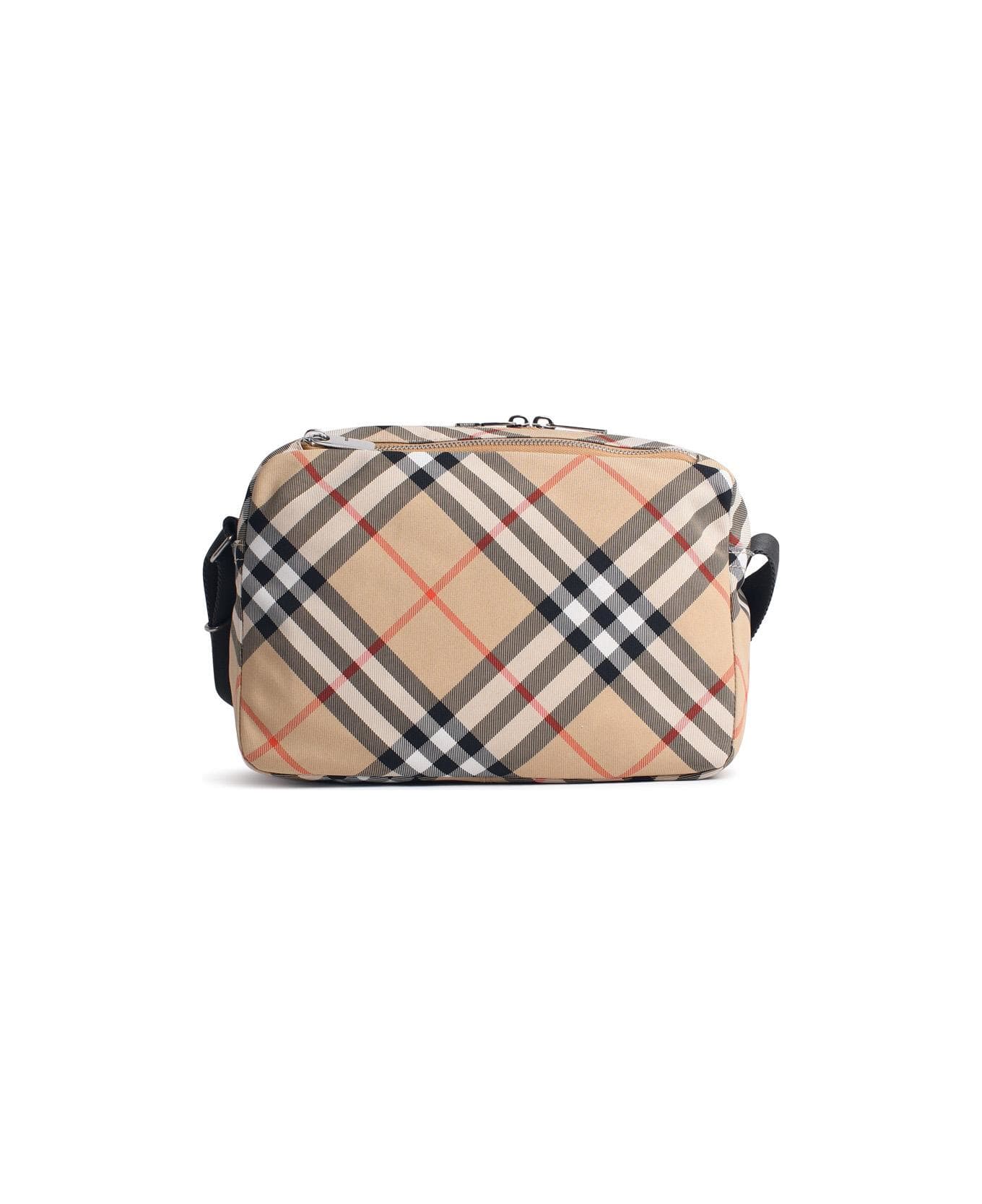 Burberry 'bag Check' Beige Polyester Blend Room - Beige