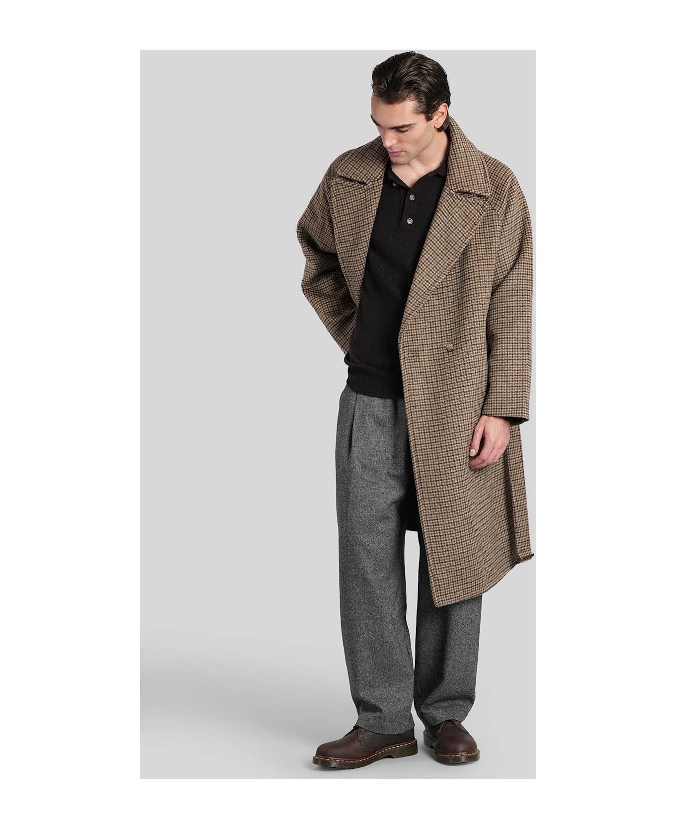 A Paper Kid In Brown Wool - brown