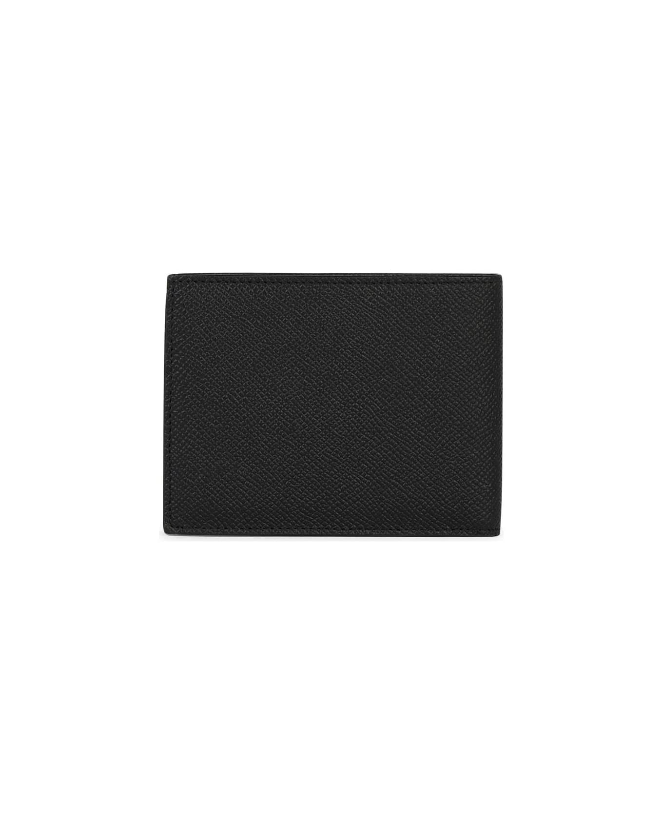 Ferragamo Gancini Plaque Bi-fold Wallet - Black 財布