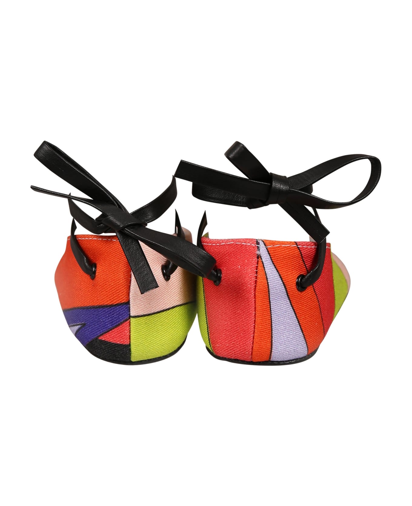 Pucci Multicolor Ballet Flats For Bay Girl With Print - Multicolor