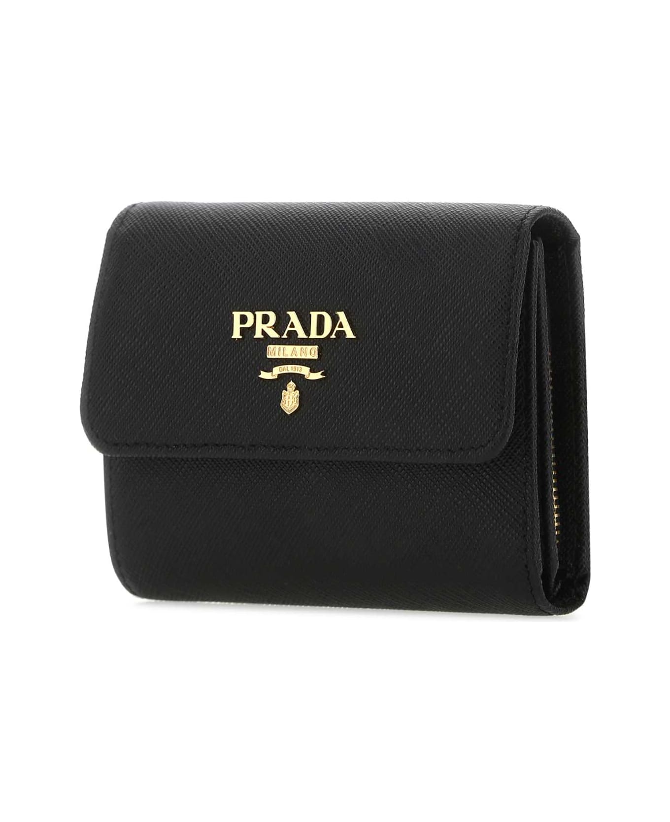 Prada Black Leather Wallet - F0002