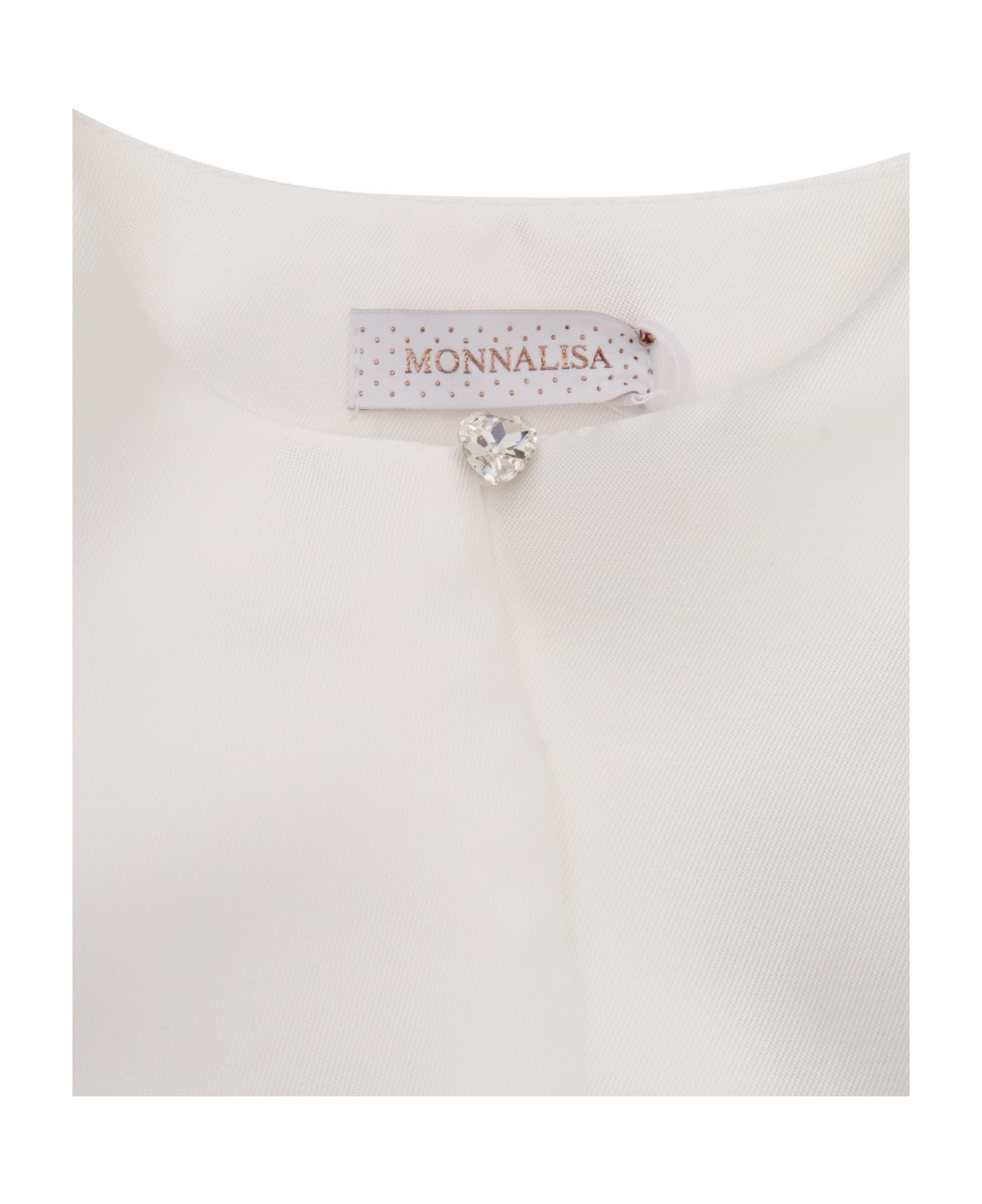 Monnalisa Elegant Girl's Jacket - WHITE