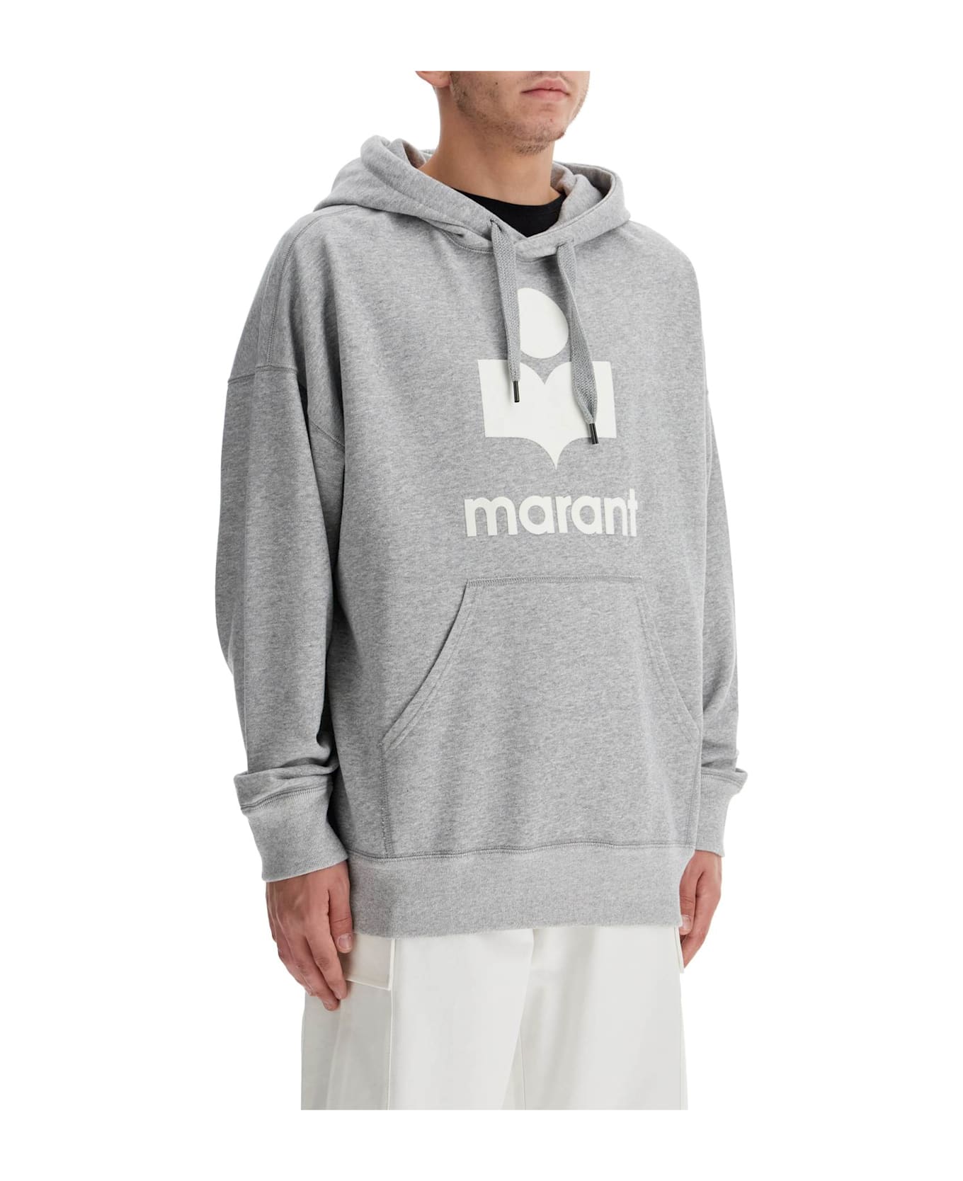Isabel Marant Miley Hoodie - GREYWHITE