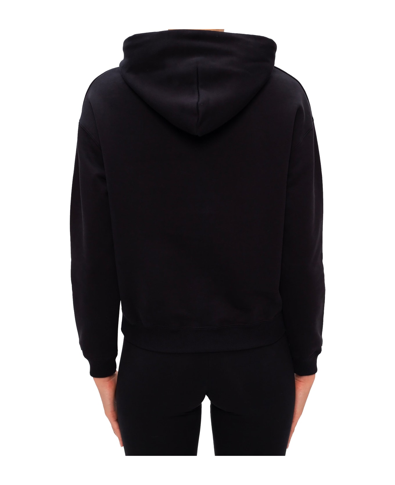 Balenciaga Logo Hooded Sweatshirt - Black