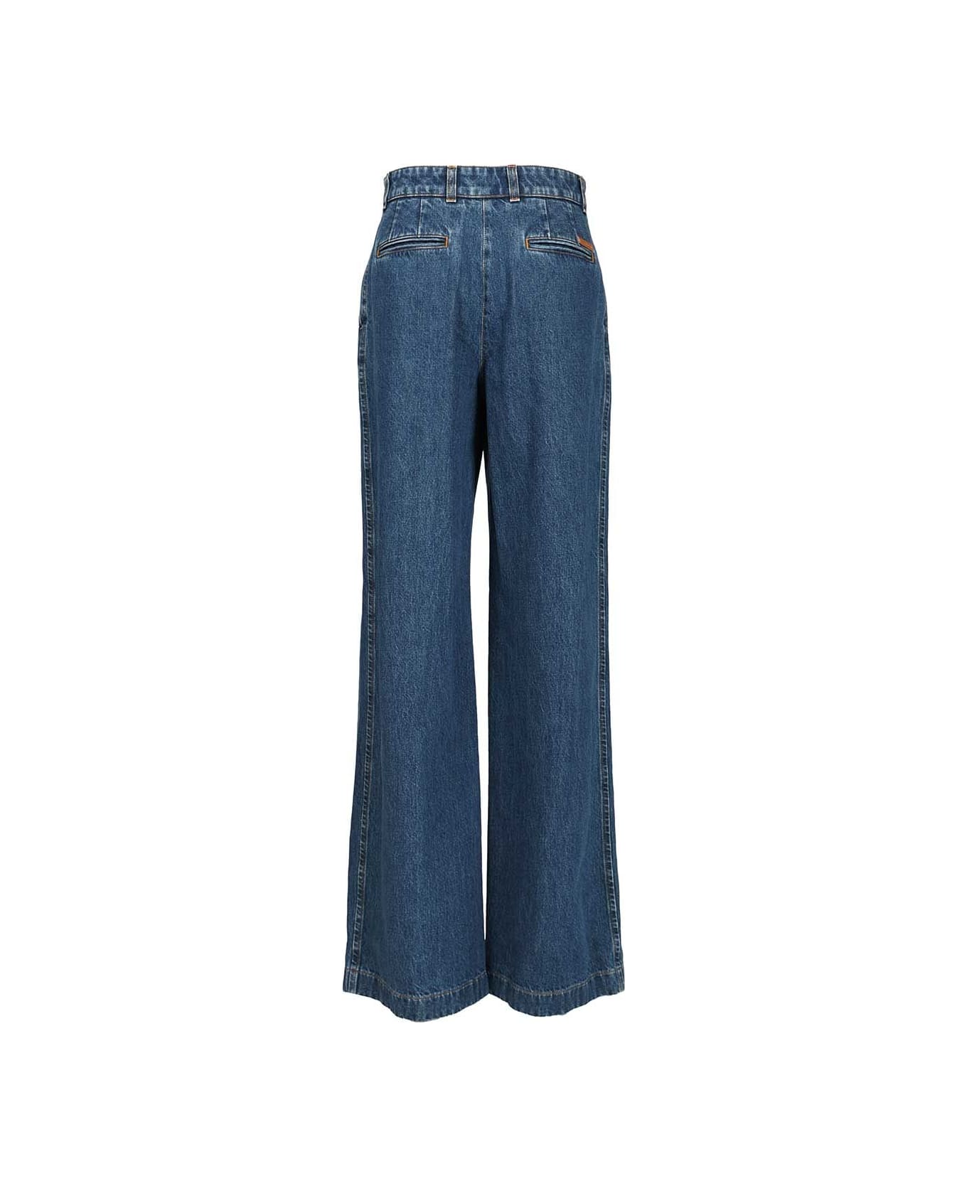 Dolce 
Gabbana Pantalone Gamba Ampia - Blue