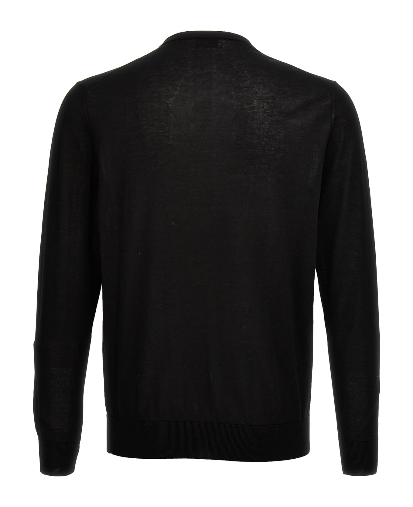 Ballantyne Cotton Sweater - Black   ニットウェア