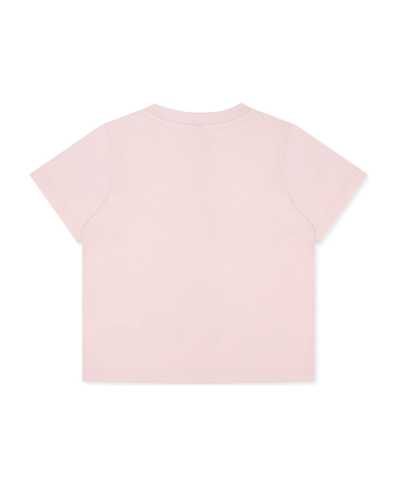 Stella McCartney Kids Pink T-shirt For Baby Girl With Ice Cream - Pink