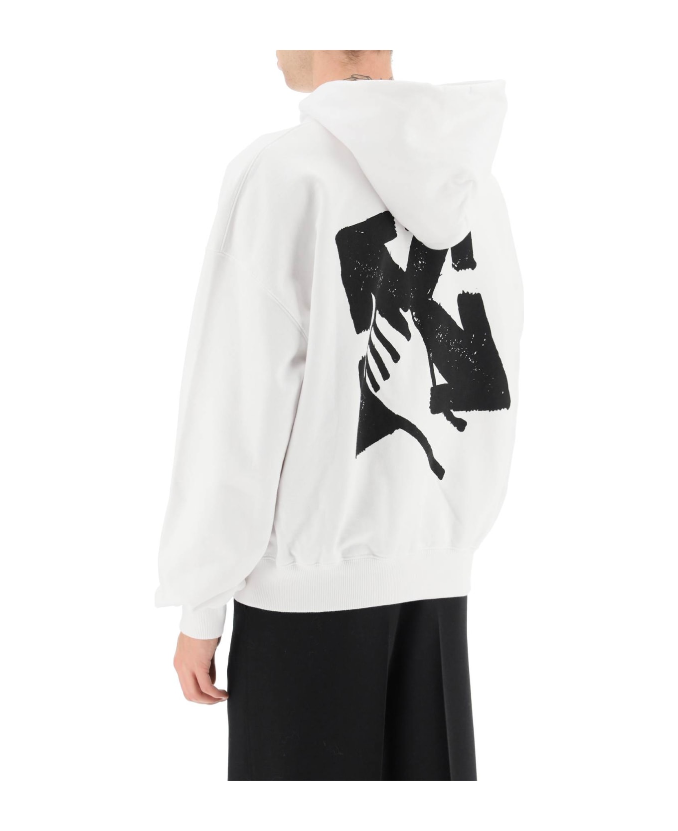 Off-White Hand Arrow Boxy Sweatshirt - White