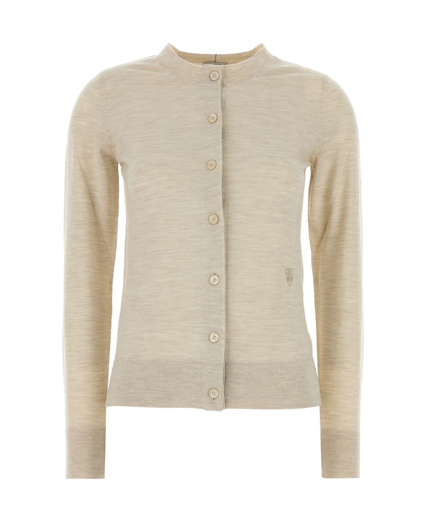 Burberry Sand Wool Cardigan - NUTMEG