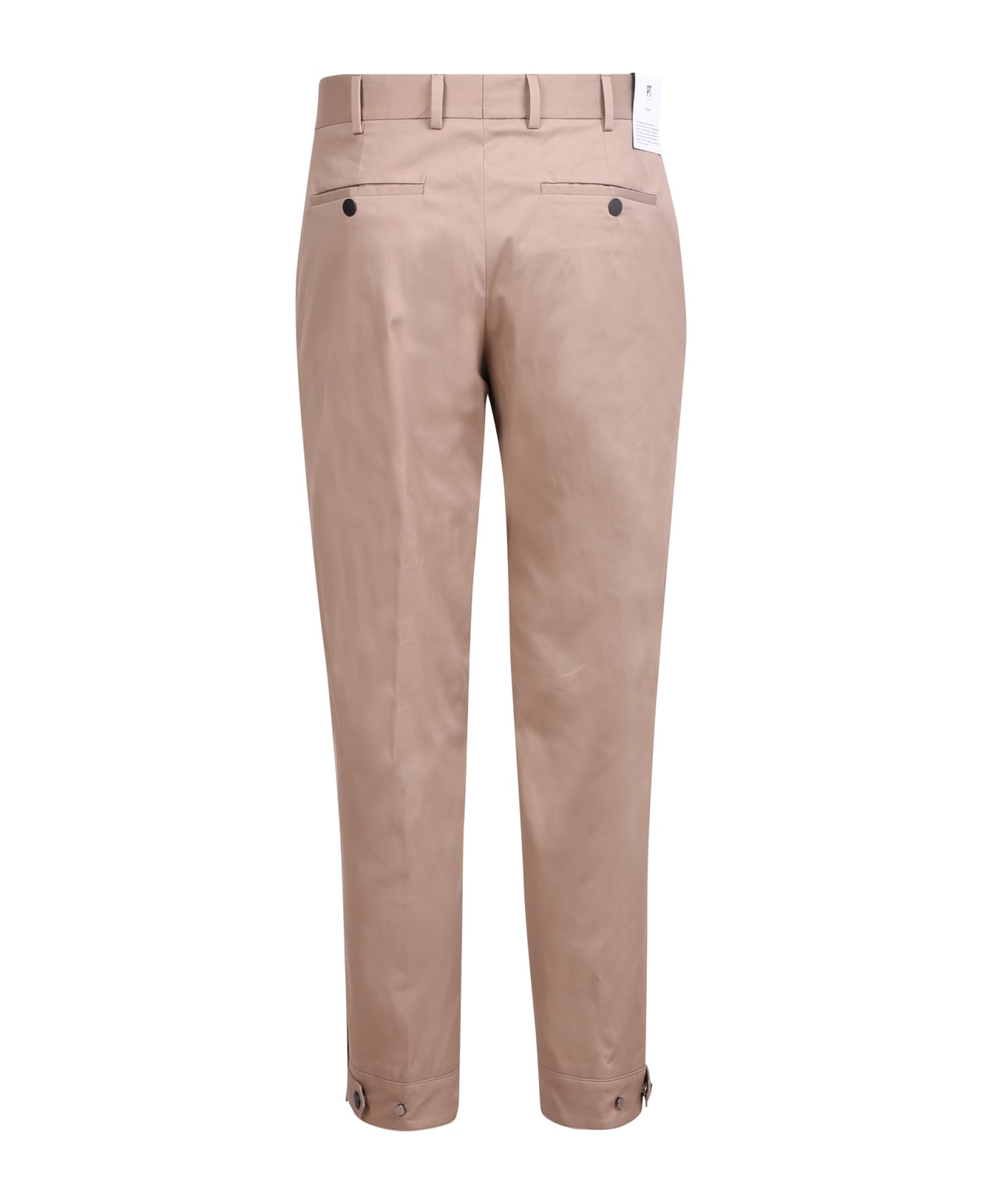 PT Torino Cropped Tapered-leg Trousers - Beige