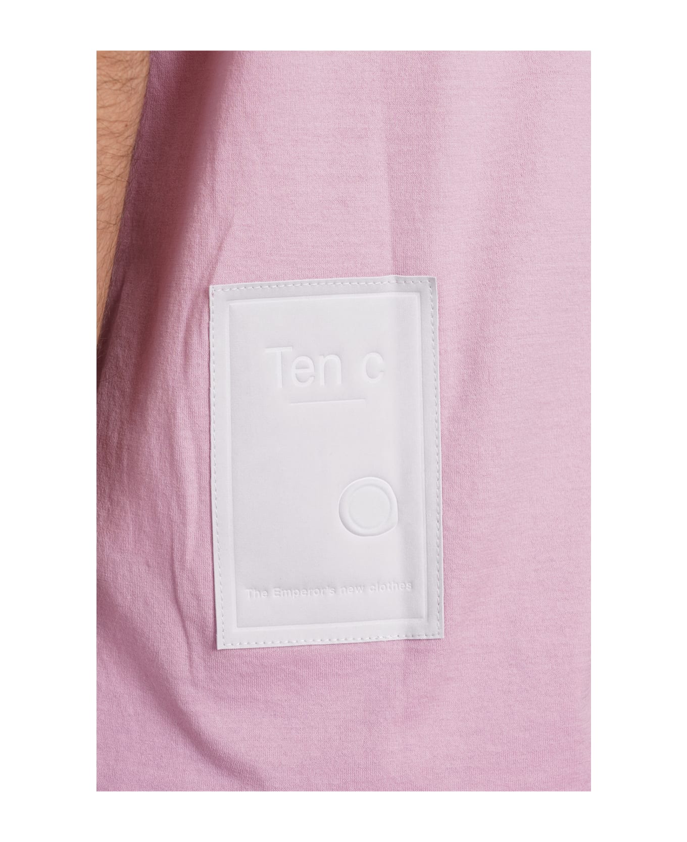 Ten C T-shirt In Rose-pink Cotton - rose-pink