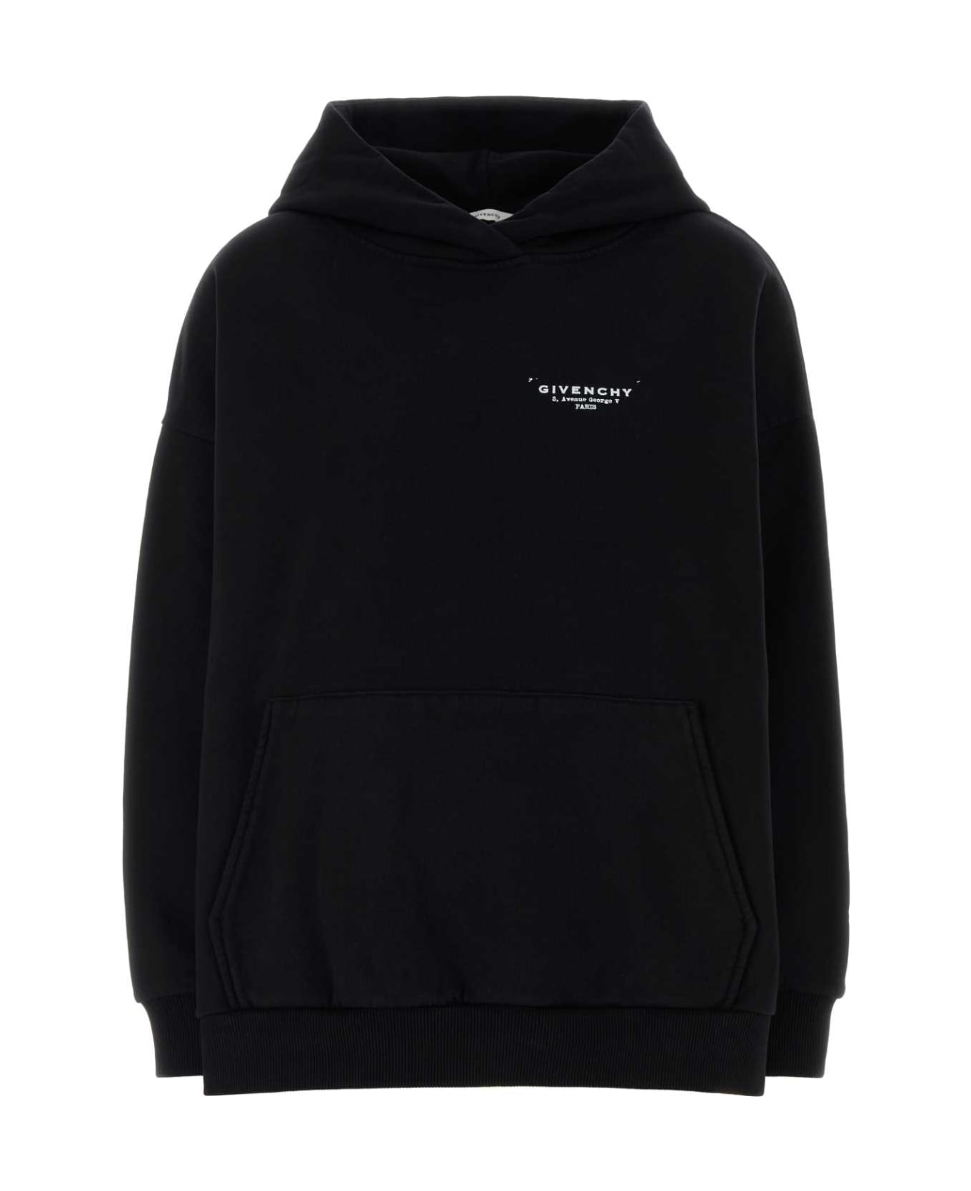 Givenchy Black Cotton Oversize Sweatshirt - BLACK