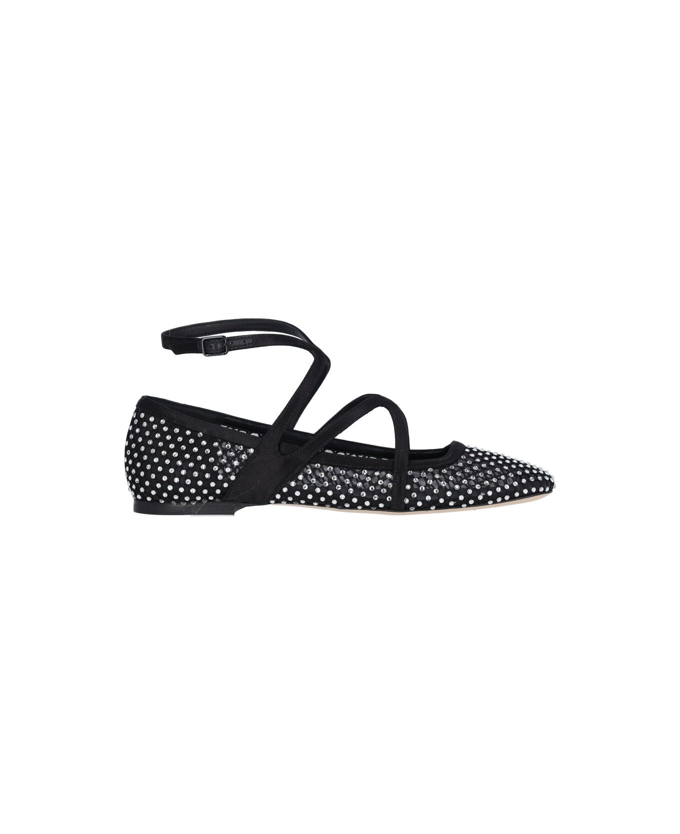 Jimmy Choo 
astoria
 Rhinestone Ballet Flats - Black  