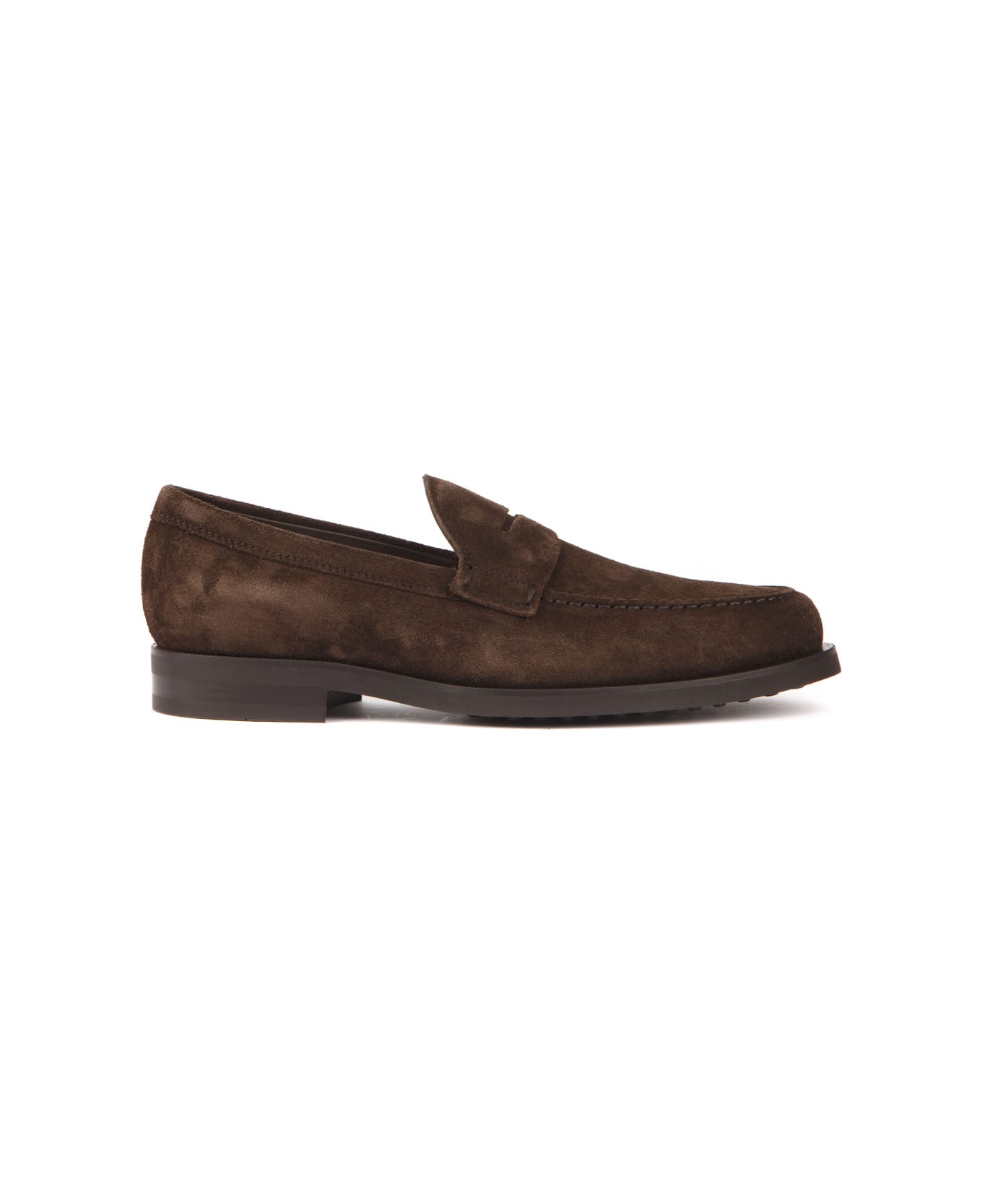 Tod's Brown Suede Loafers - Brown