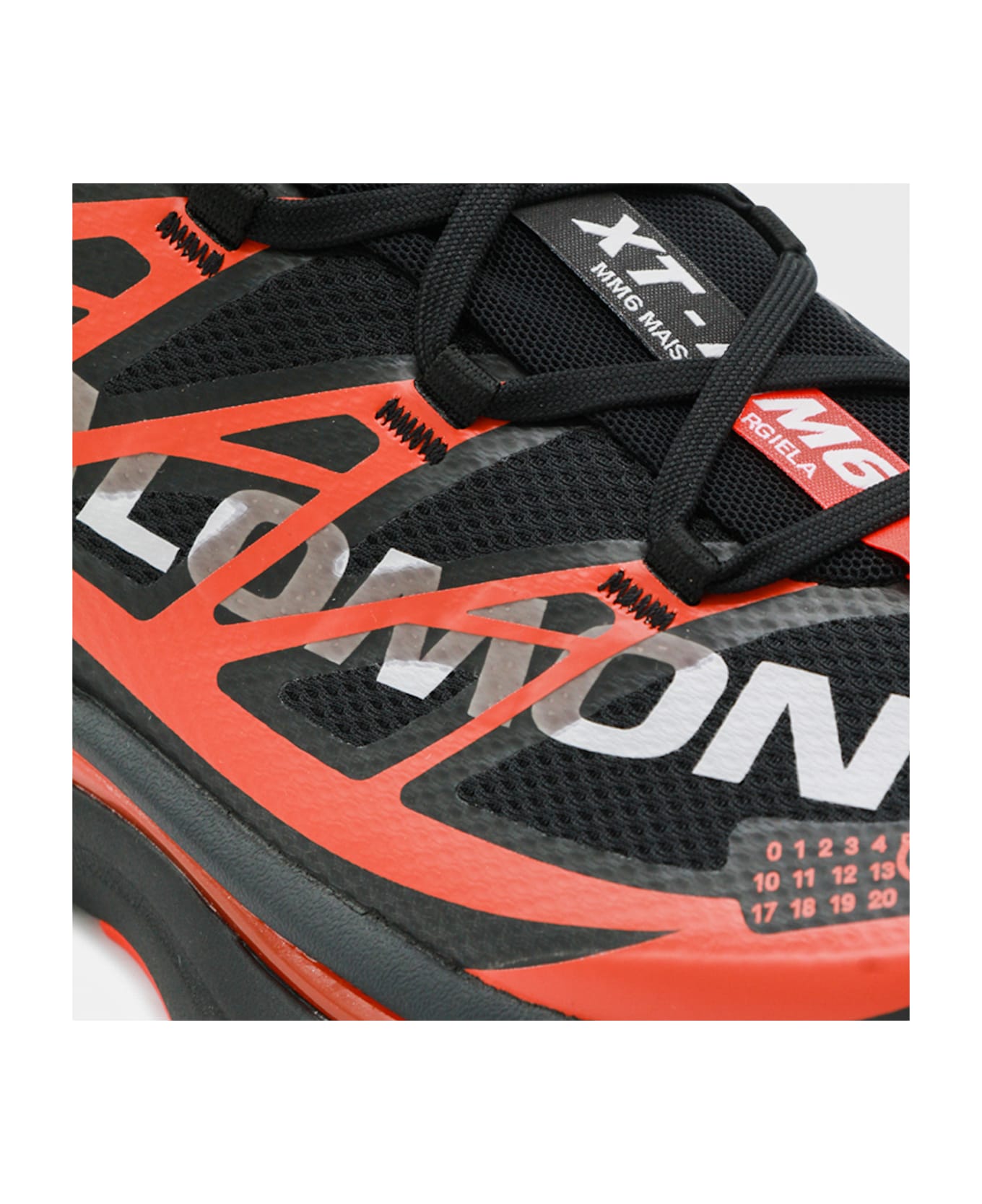 MM6 Maison Margiela Black And Red Xt Mm6 Sneakers - Red