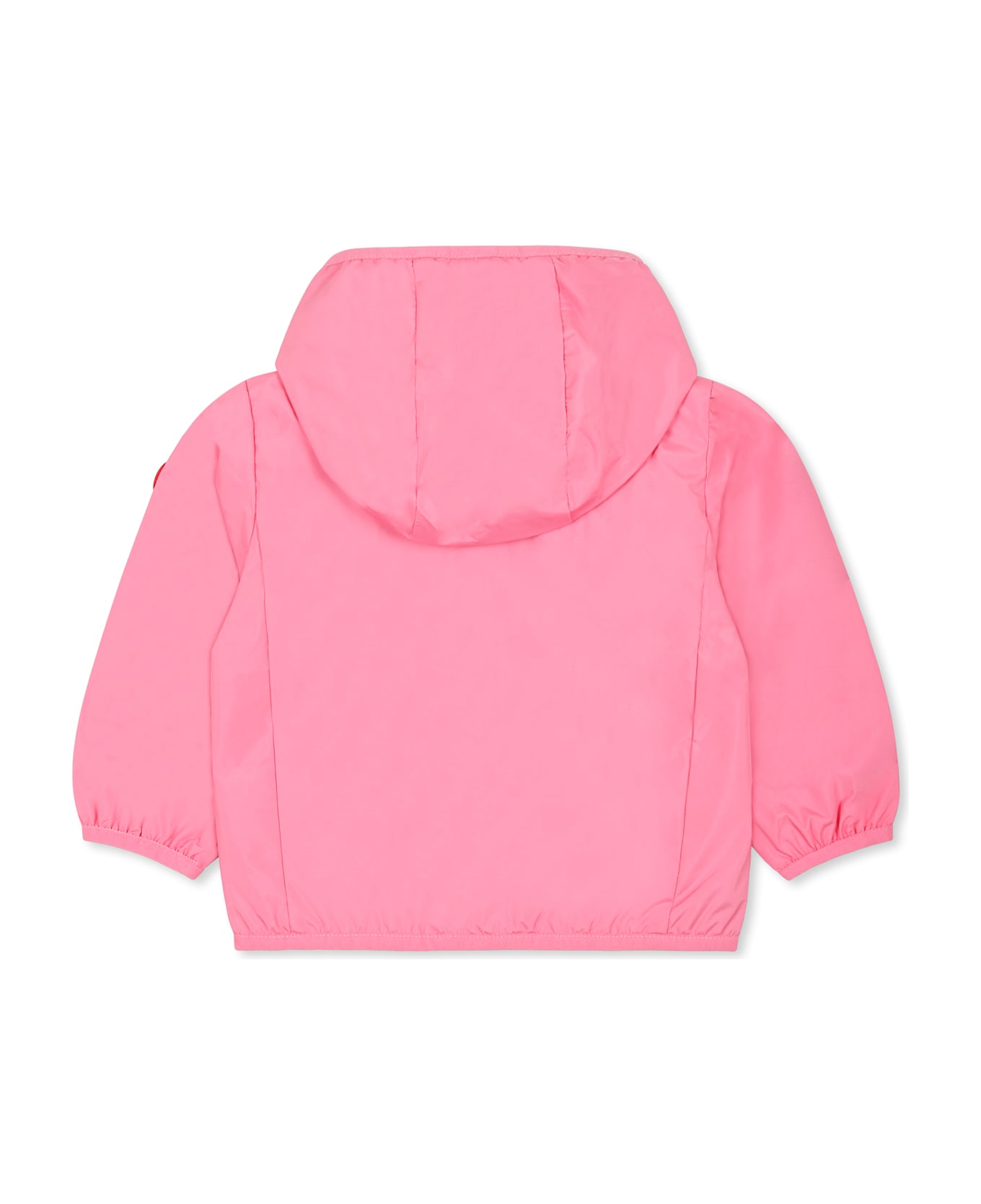Save the Duck Pink Windbreaker Jacket For Baby Girl With Logo - Pink