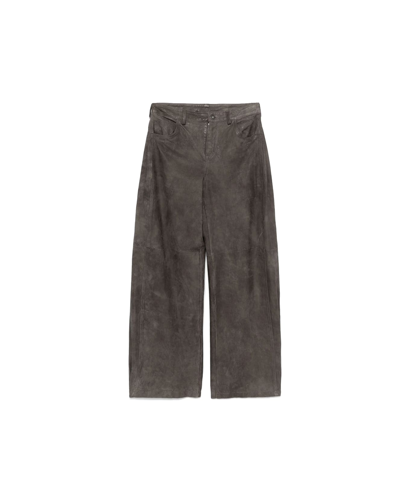 Salvatore Santoro Leather Pant - GREY