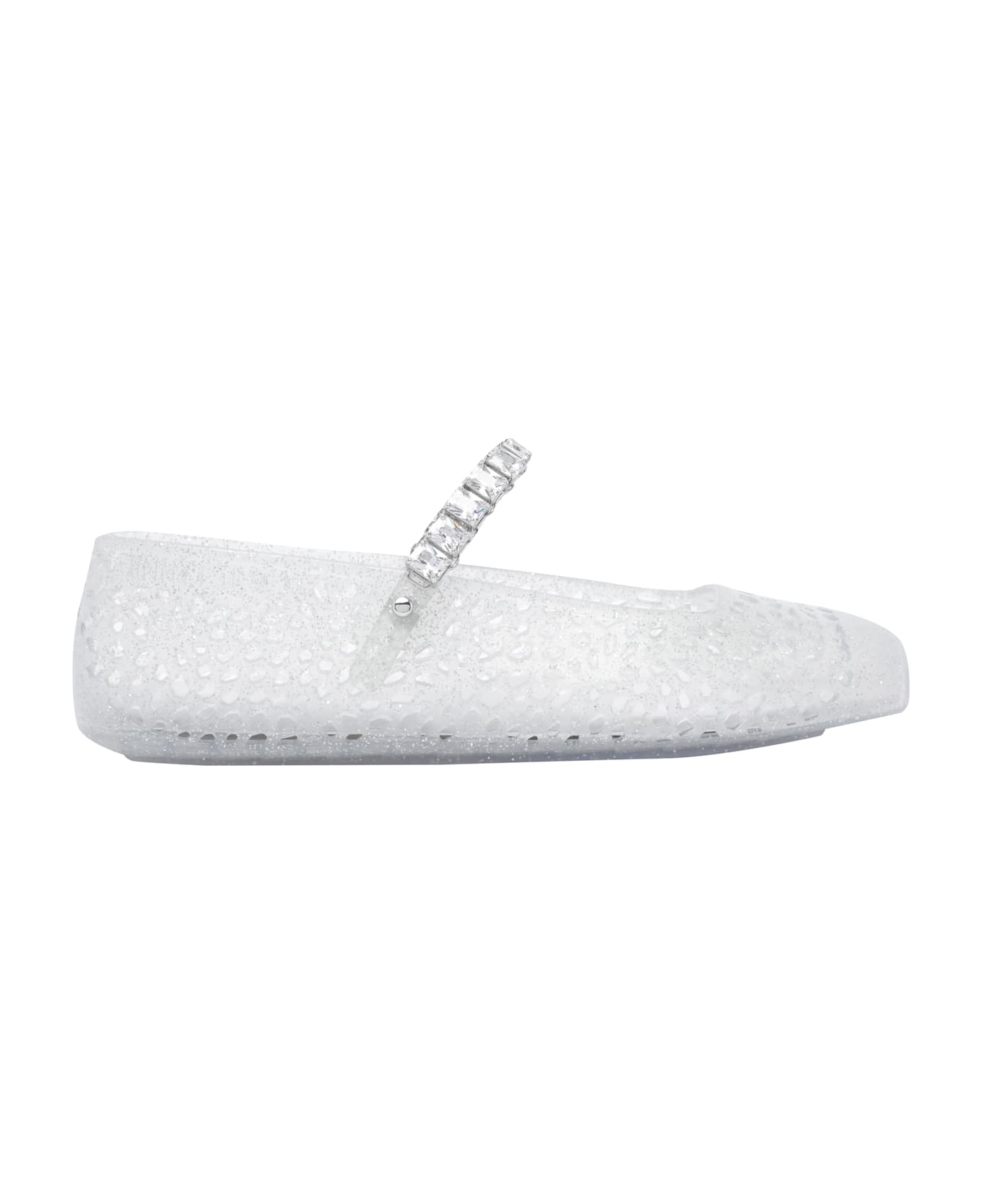 Jimmy Choo The Jelly Flats - White