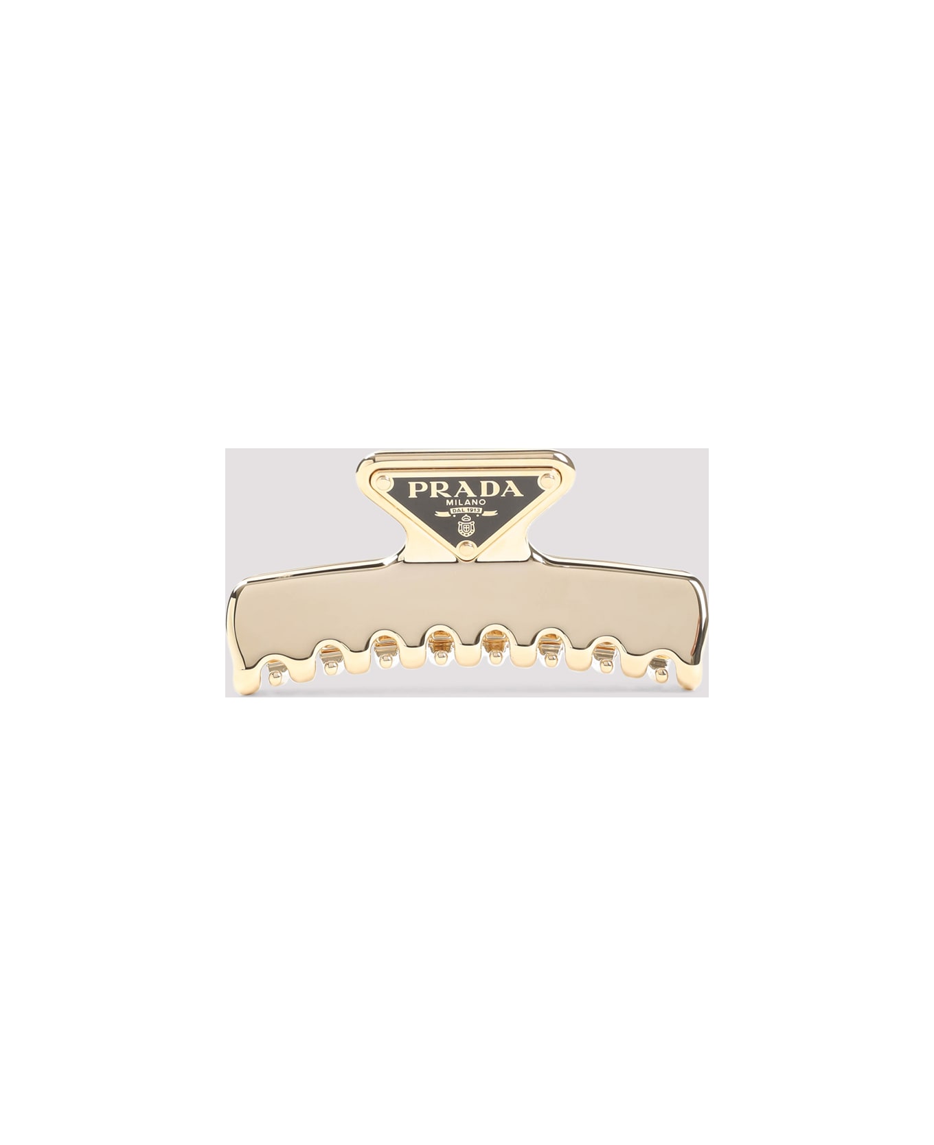 Prada Metal Hair Clip - Oro