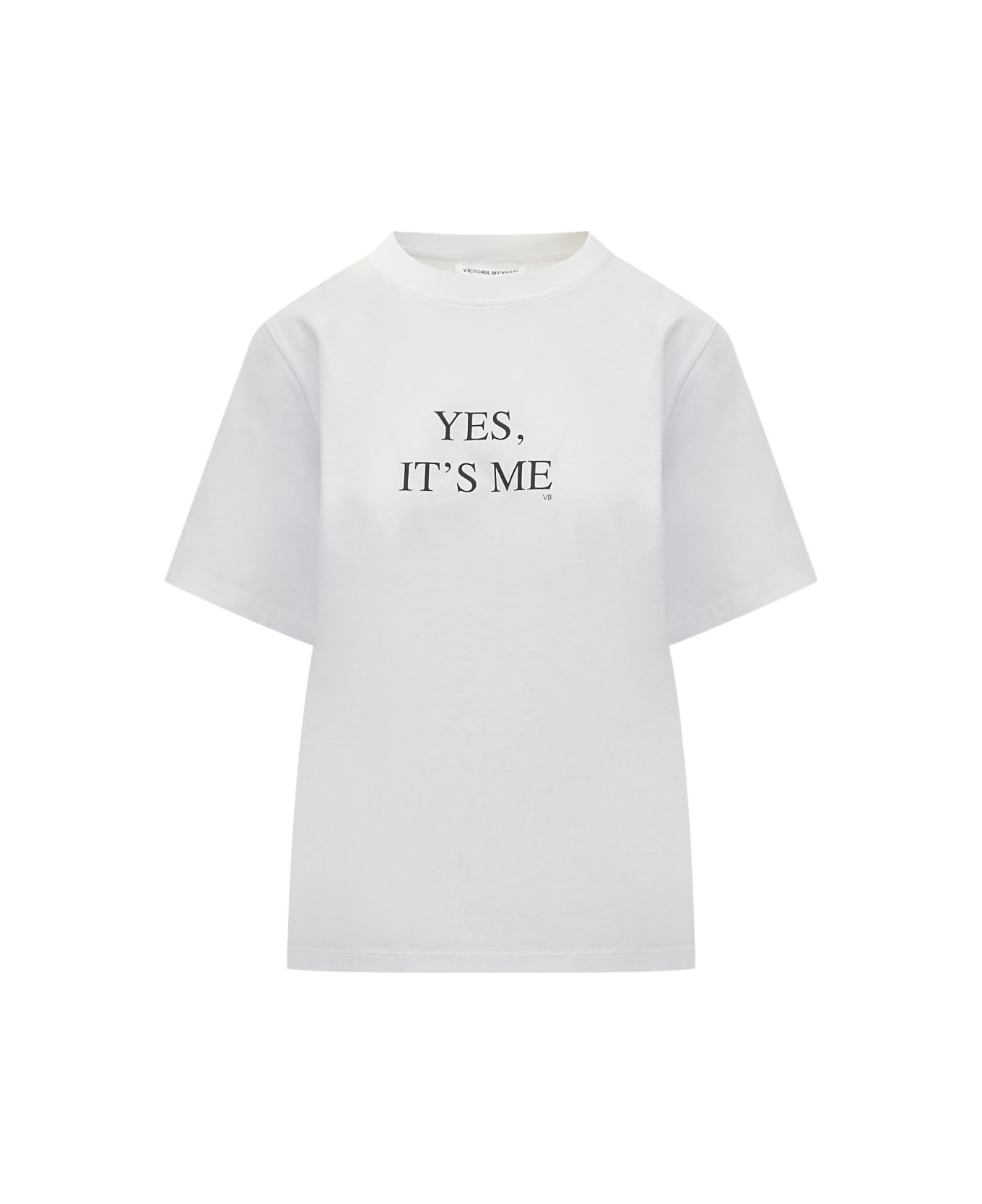 Victoria Beckham White T-shirt With Slogan - White
