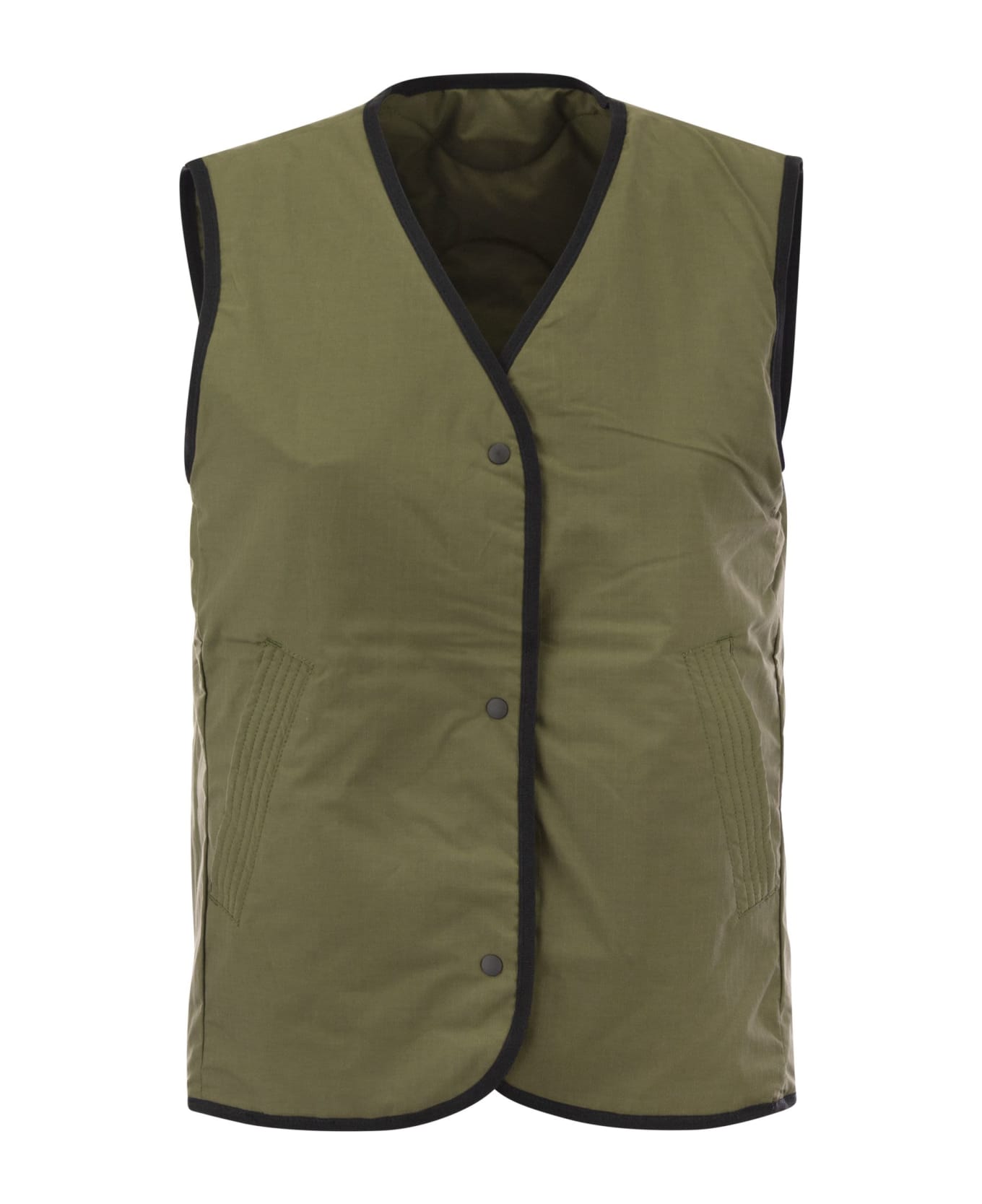 Canada Goose Annex Liner - Vest With Black Badge - Military Green ベスト