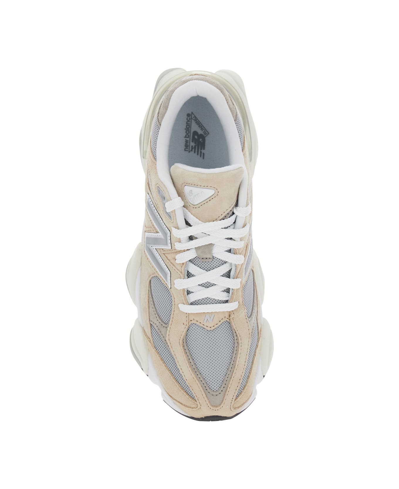 New Balance 
9060
 Brown Sneaker With Side Logo And Chunky Sole In Suede Unisex - Brown