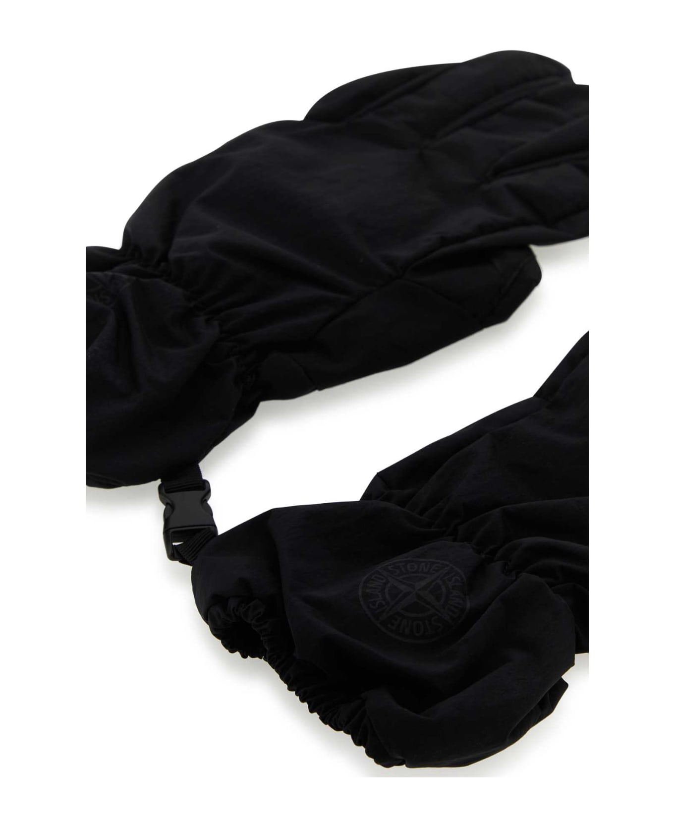 Stone Island Black Nylon Gloves - V0029