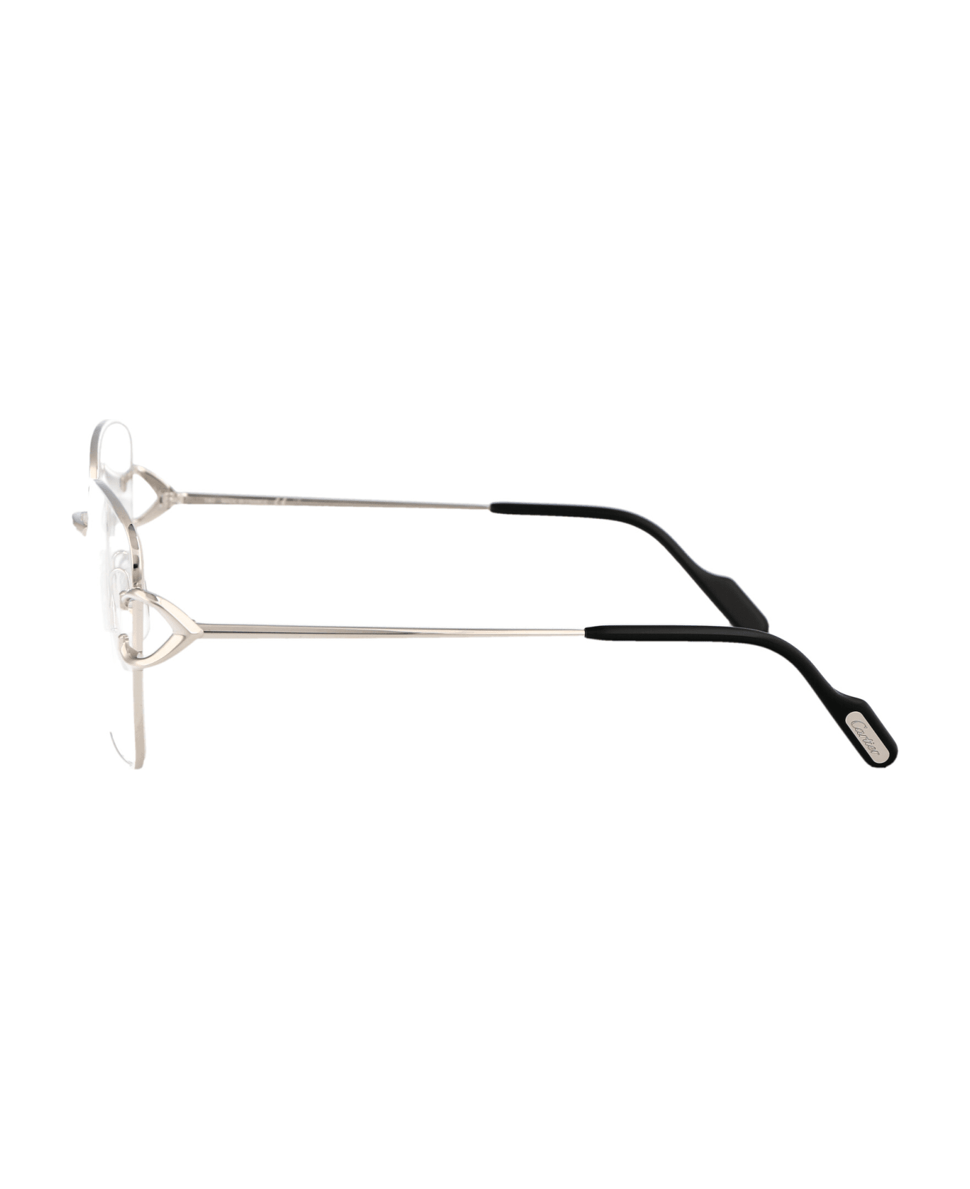 Cartier Eyewear Ct0486o Glasses - 002 SILVER SILVER TRANSPARENT アイウェア