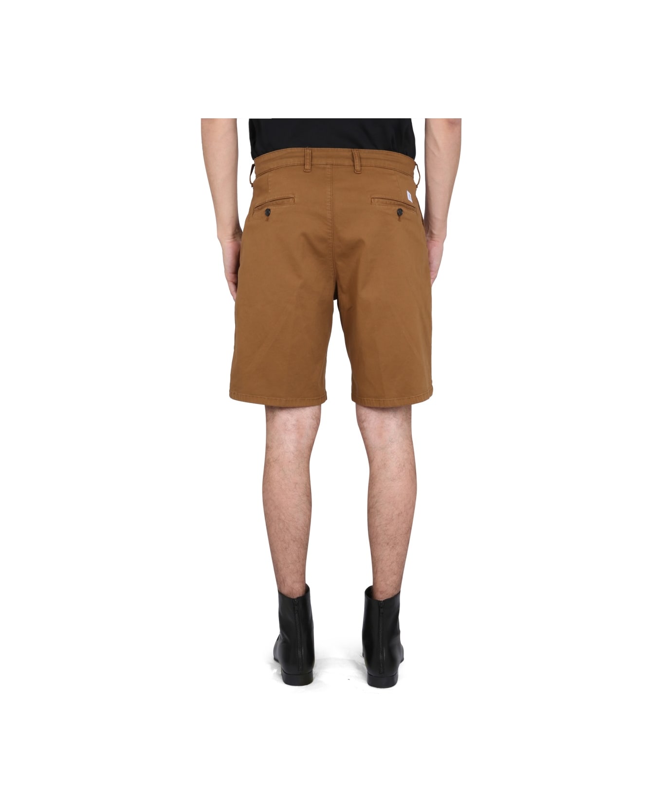Department Five Cotton Bermuda Shorts - BROWN