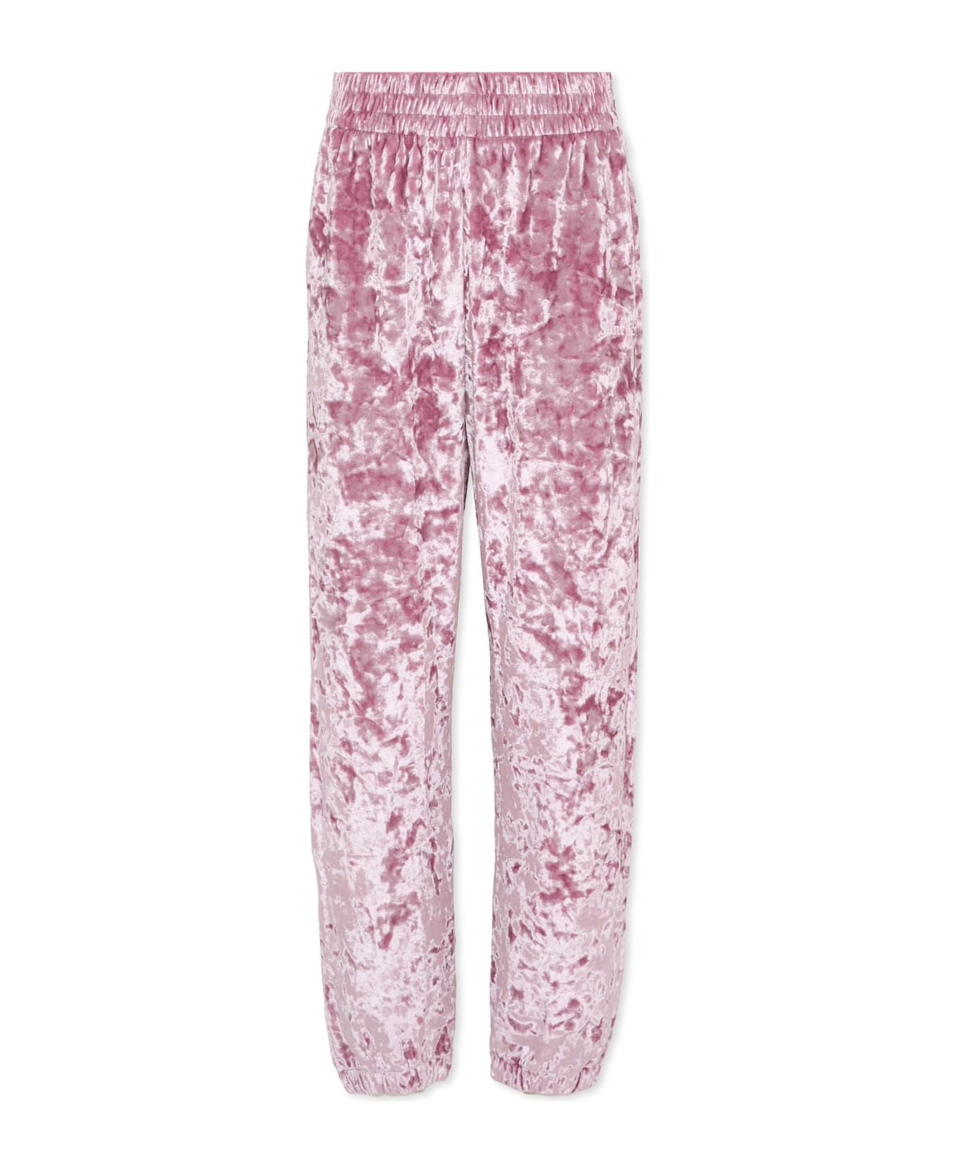 MC2 Saint Barth Pink Trousers For Girl With Logo - Pink