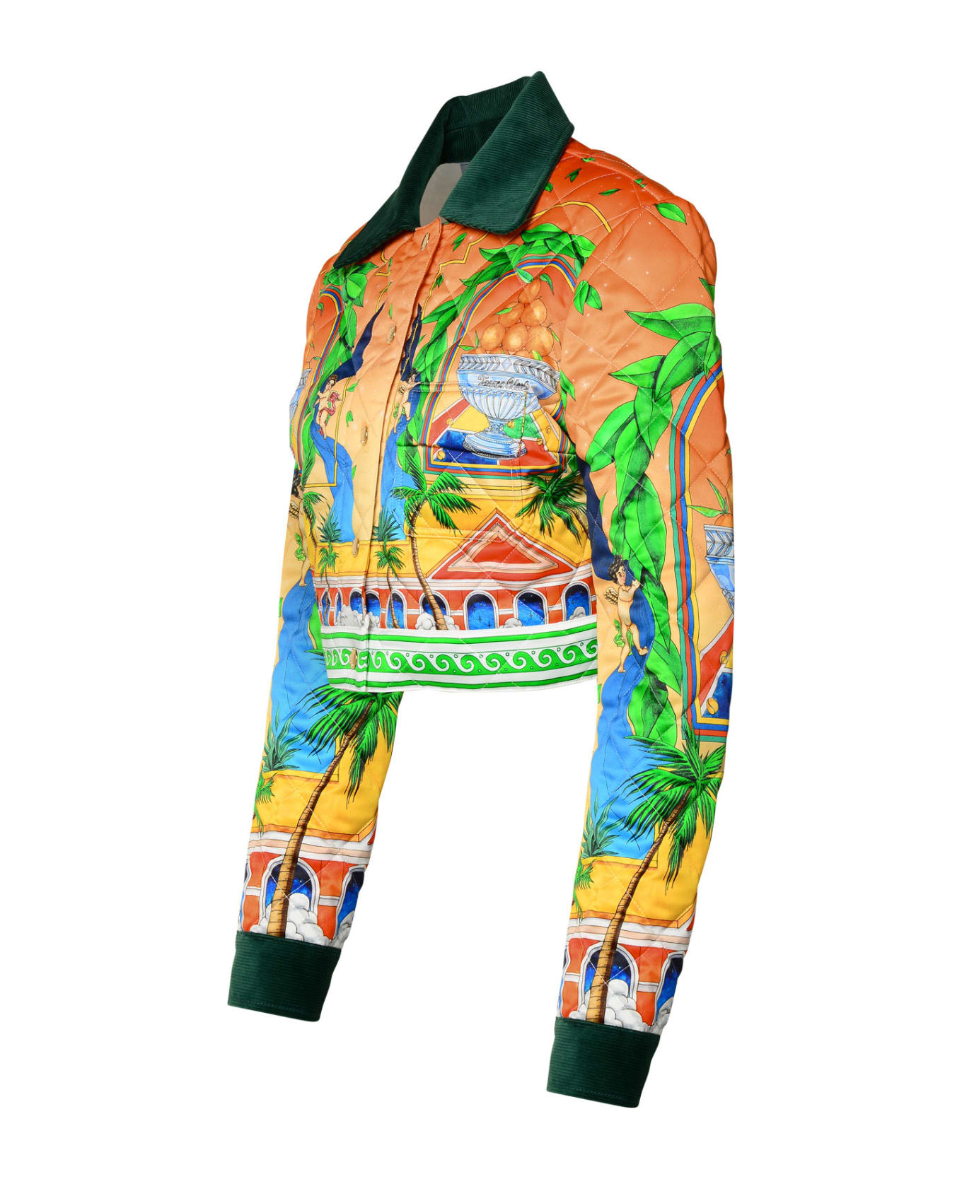 Casablanca Multicolor Polyester Jacket - ORANGE/GREEN ジャケット