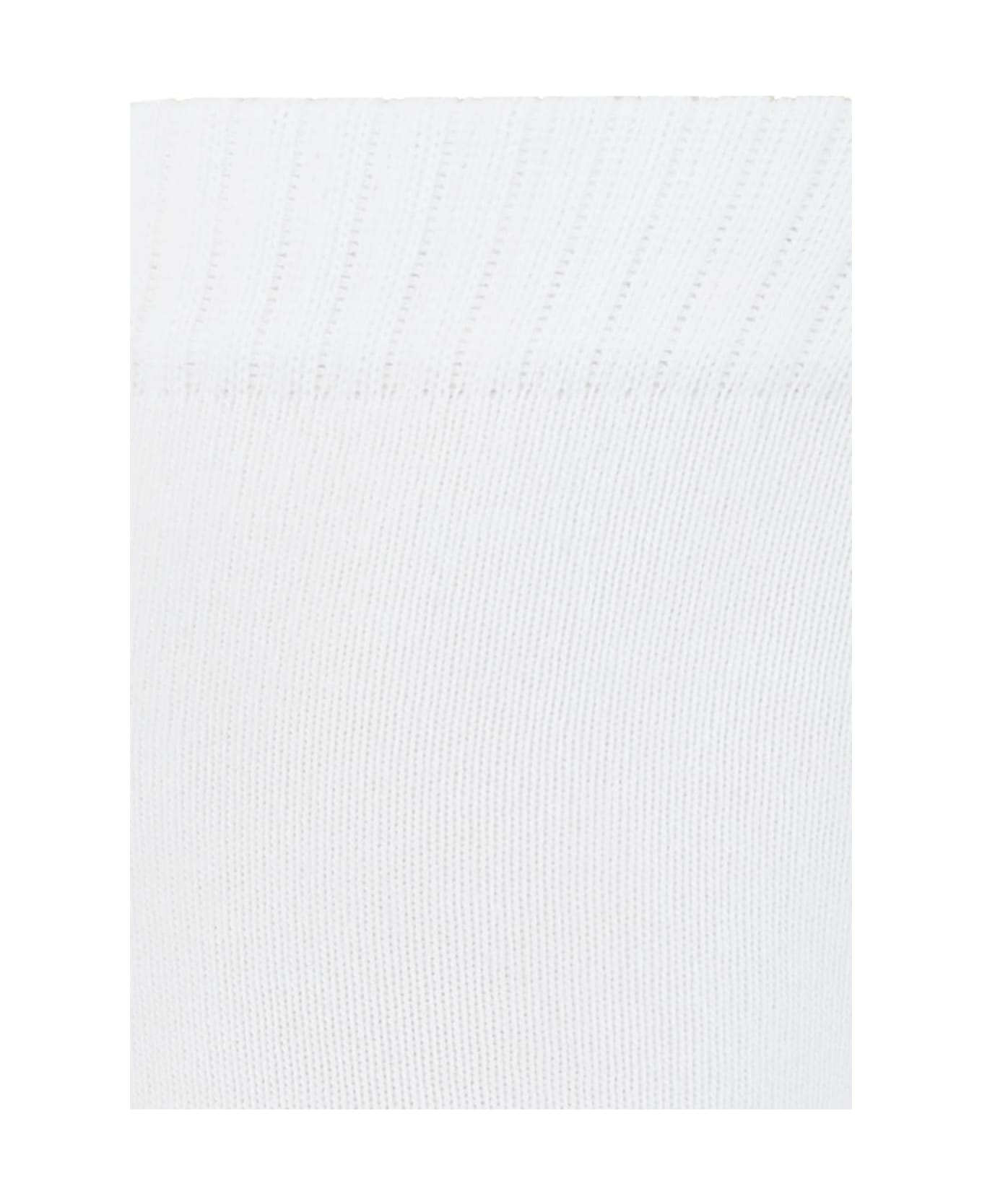 Golden Goose Socks With Logo - WHITE/BLACK