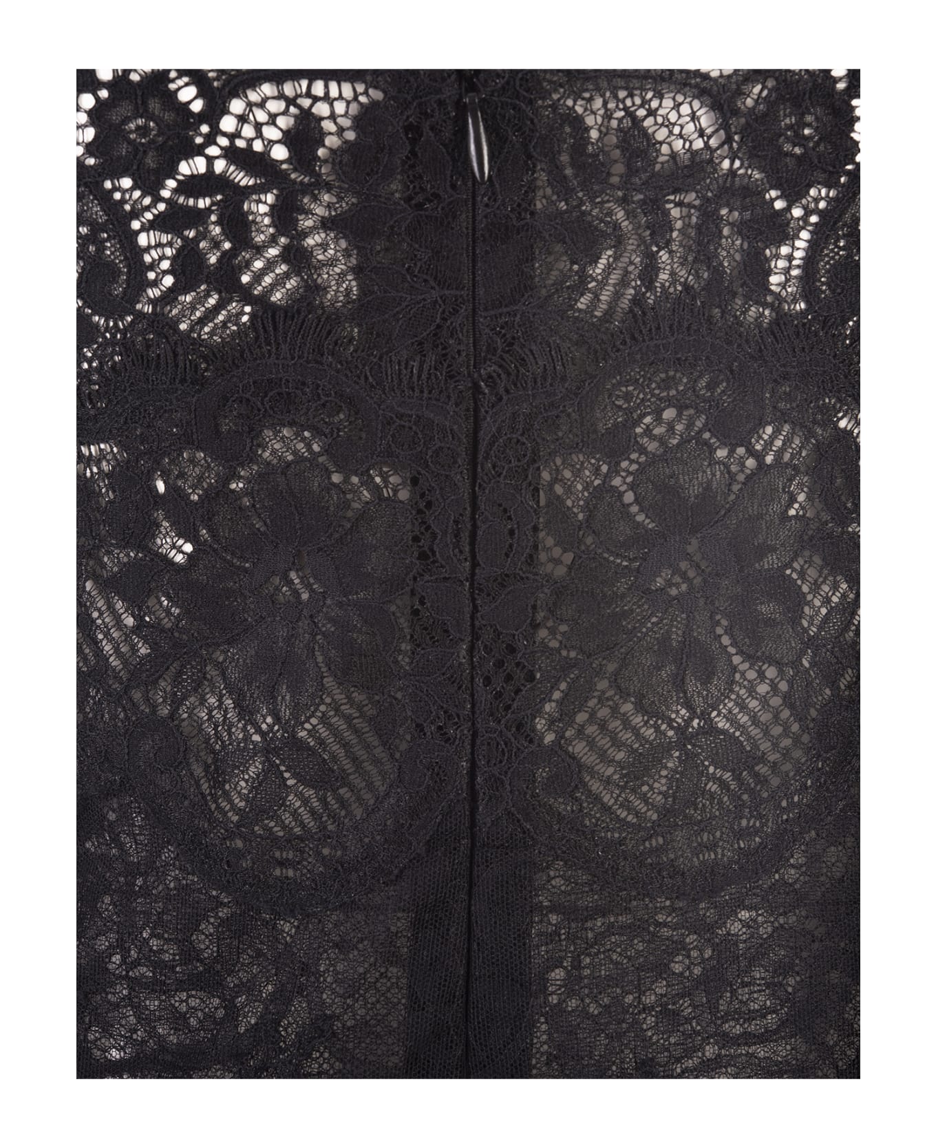 Ermanno Scervino All-over Black Lace Lingerie Dress - Black ランジェリー＆パジャマ