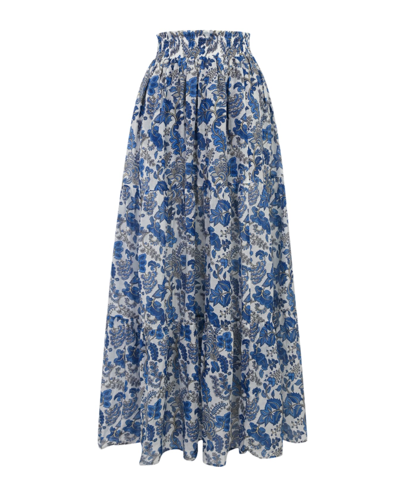 MC2 Saint Barth Cheyenne Silk Voile Skirt - Blu