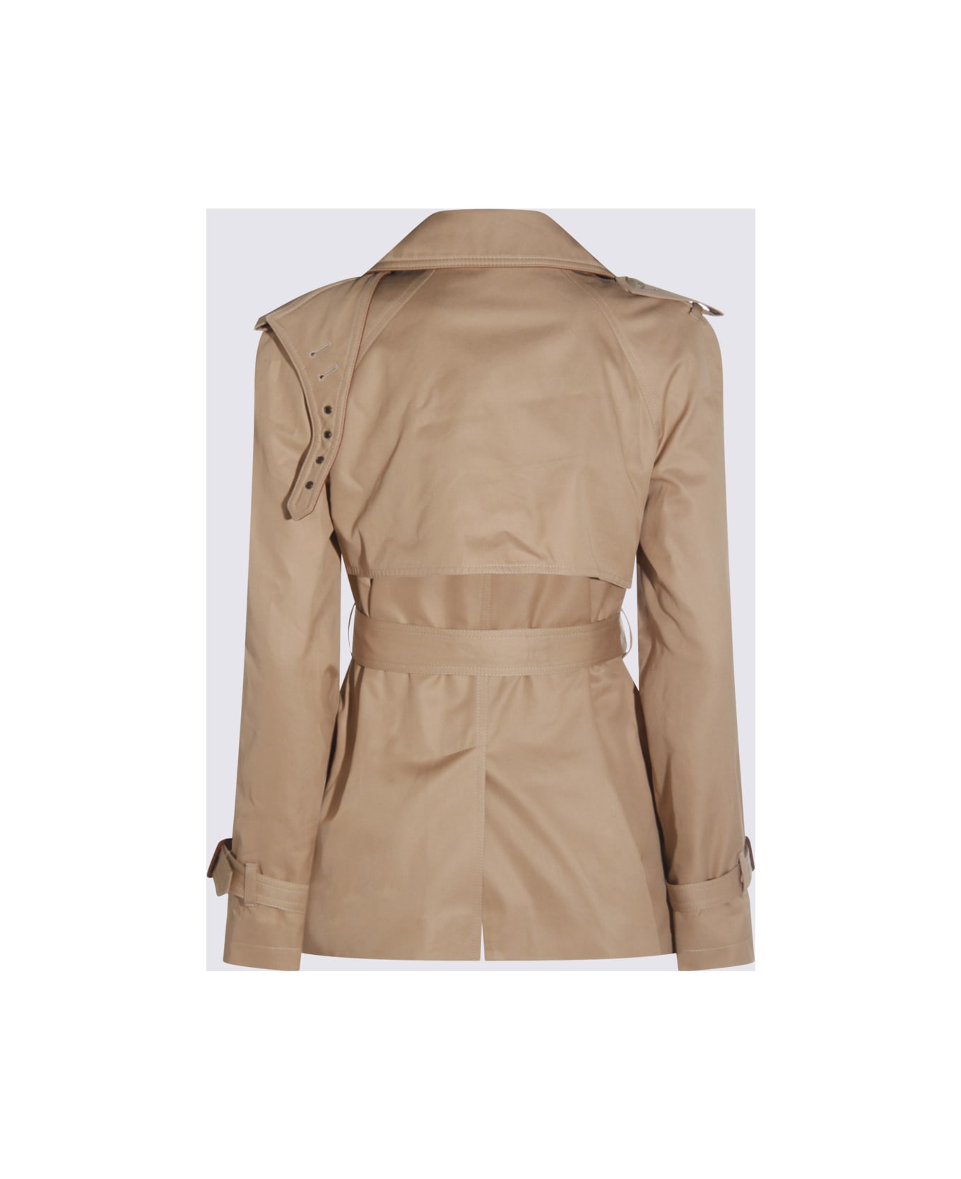 Chloé Beige Cotton Trench Coat - WORN BROWN
