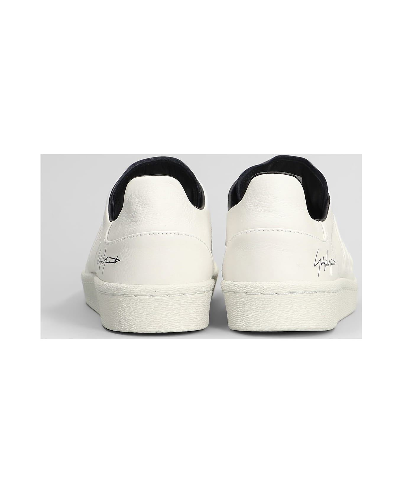 Y-3 Superstrar Sneakers In White Leather - white