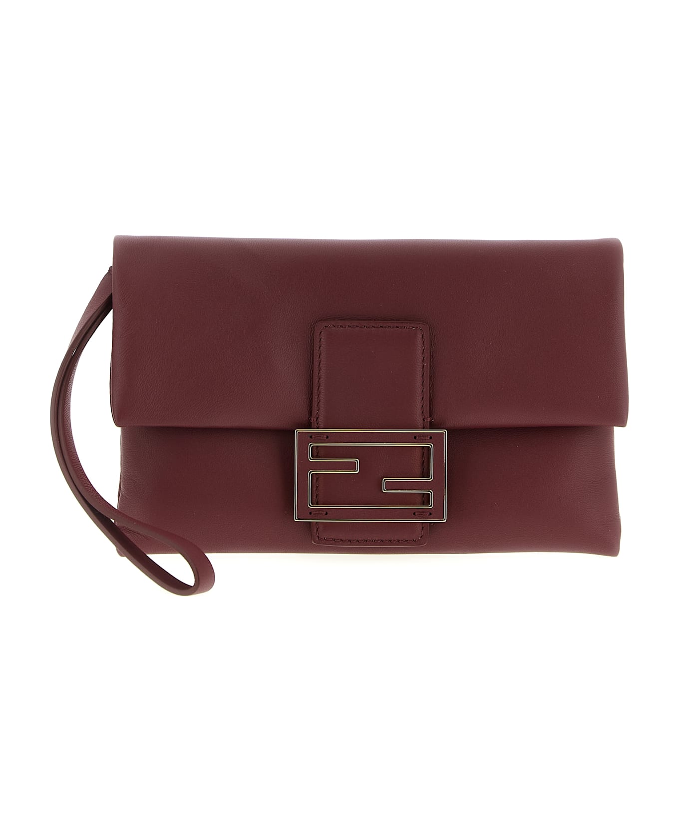Fendi 'mamma Baguette' Pouch - Bordeaux
