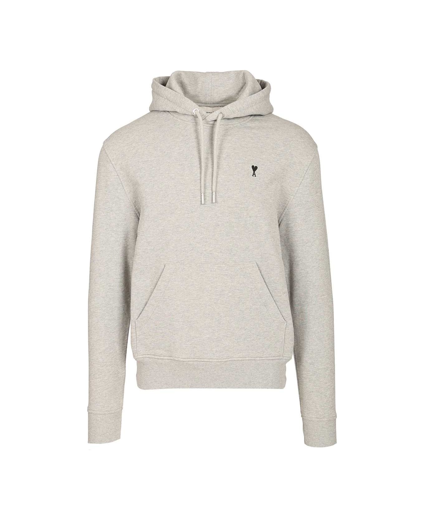 Ami Alexandre Mattiussi Ami De Coeur Hoodie - Grey