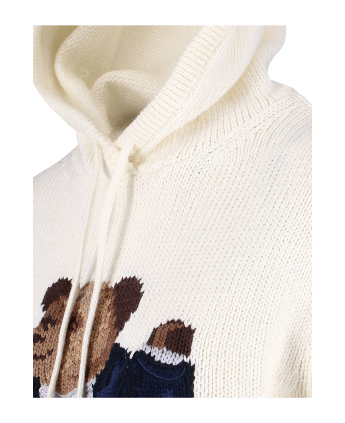 Polo Ralph Lauren Logo Hoodie - Cream
