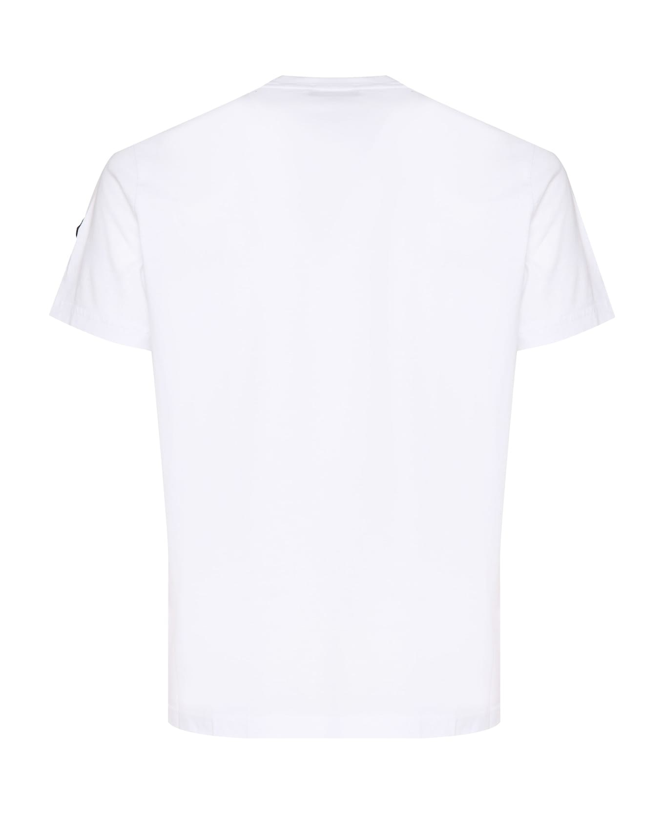 Moncler Logo Printed Crewneck T-shirt - White