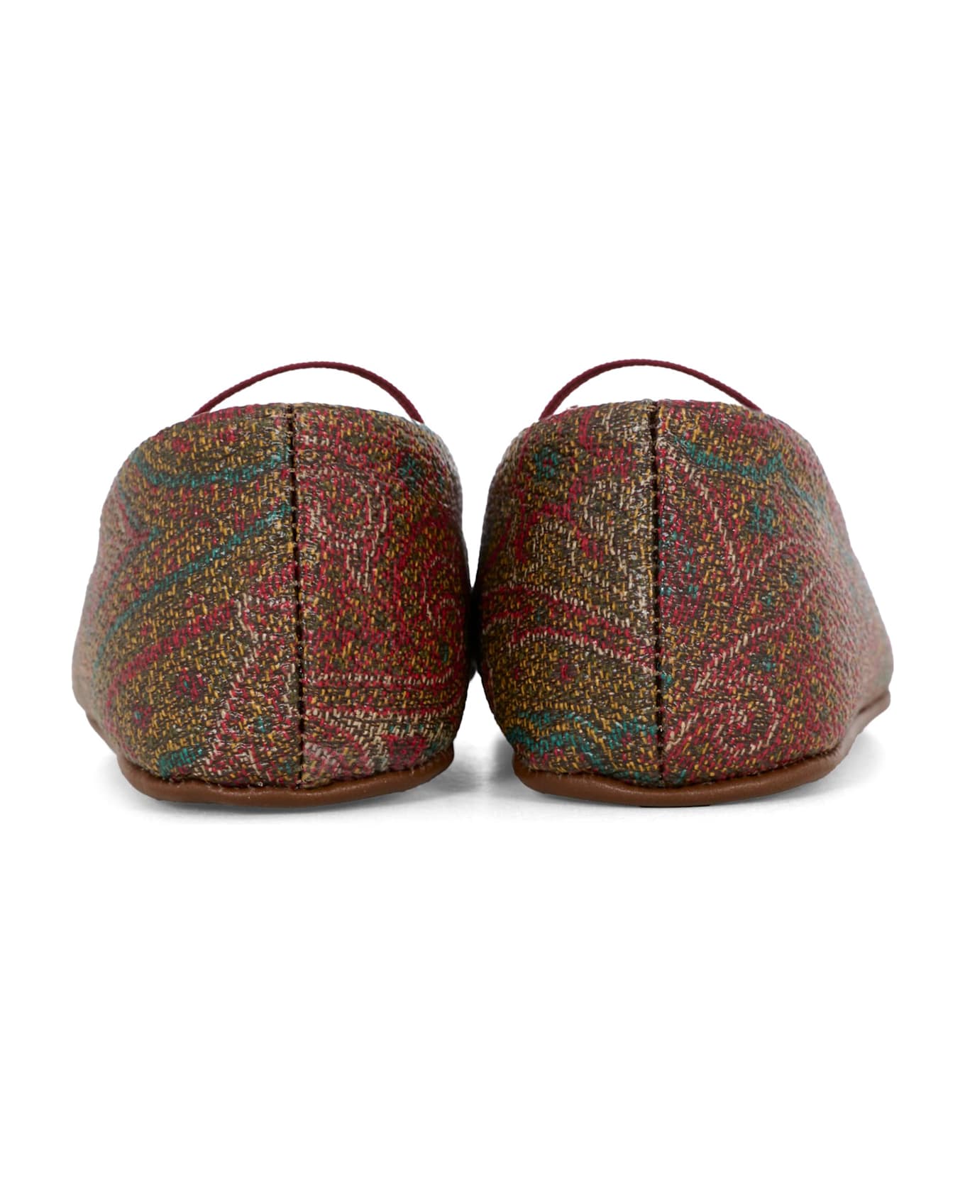 Etro Multicolor Ballet Flats For Baby Girl With Paisley Print - Multicolor