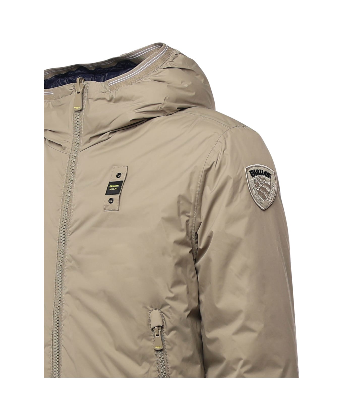 Blauer Donald Reversible Heat-sealed Jacket - Beige