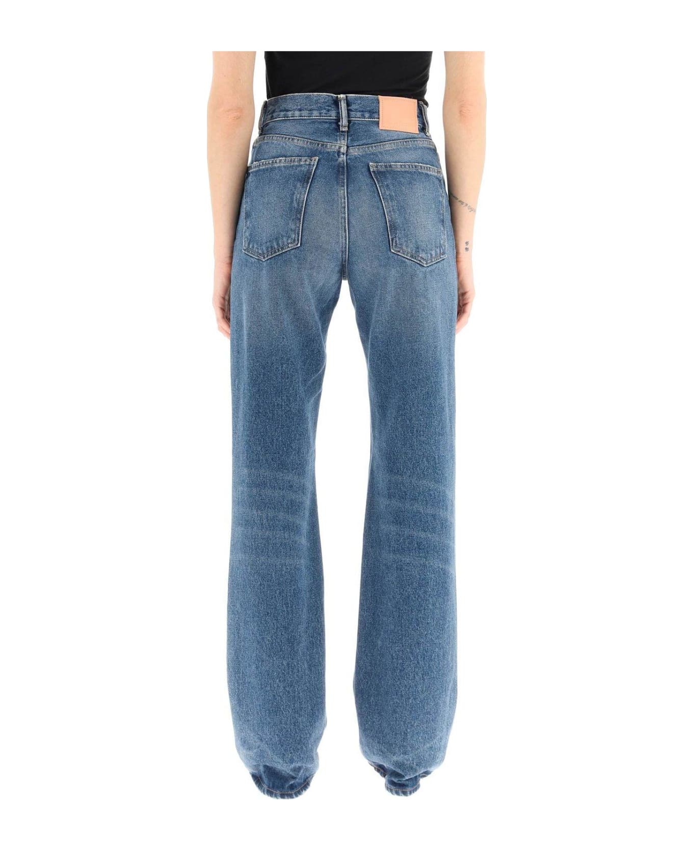 Acne Studios Distressed Mid-rise Jeans - Blue