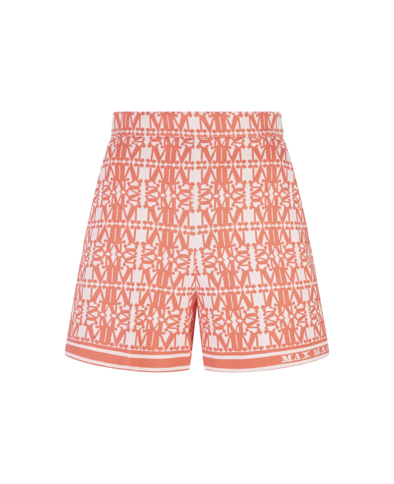 Max Mara Embroidered Cotton Blend Anagni Shorts - Arancione ショートパンツ
